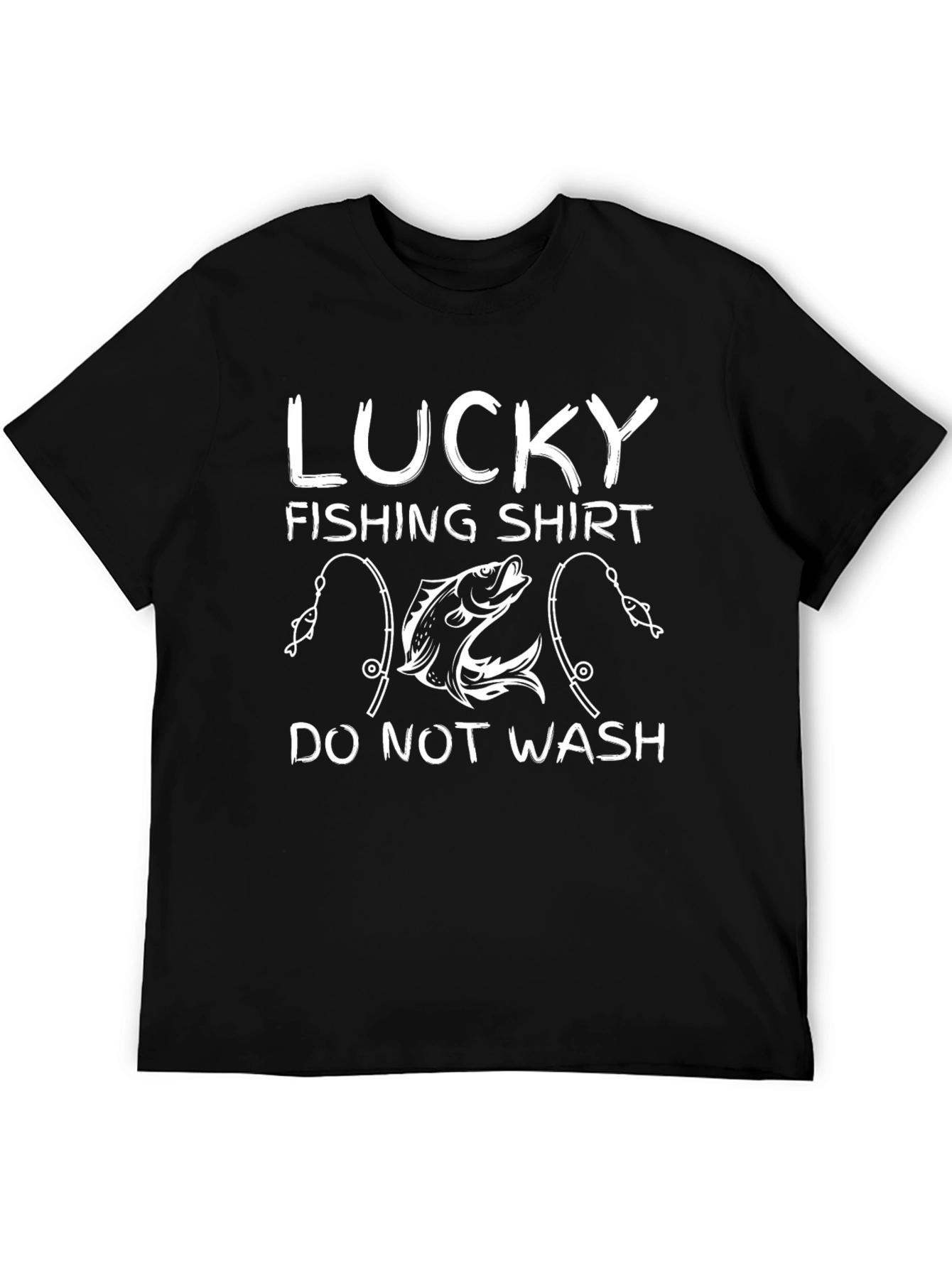 Lucky Fishing Shirt - Novelty Graphic Tee - 5