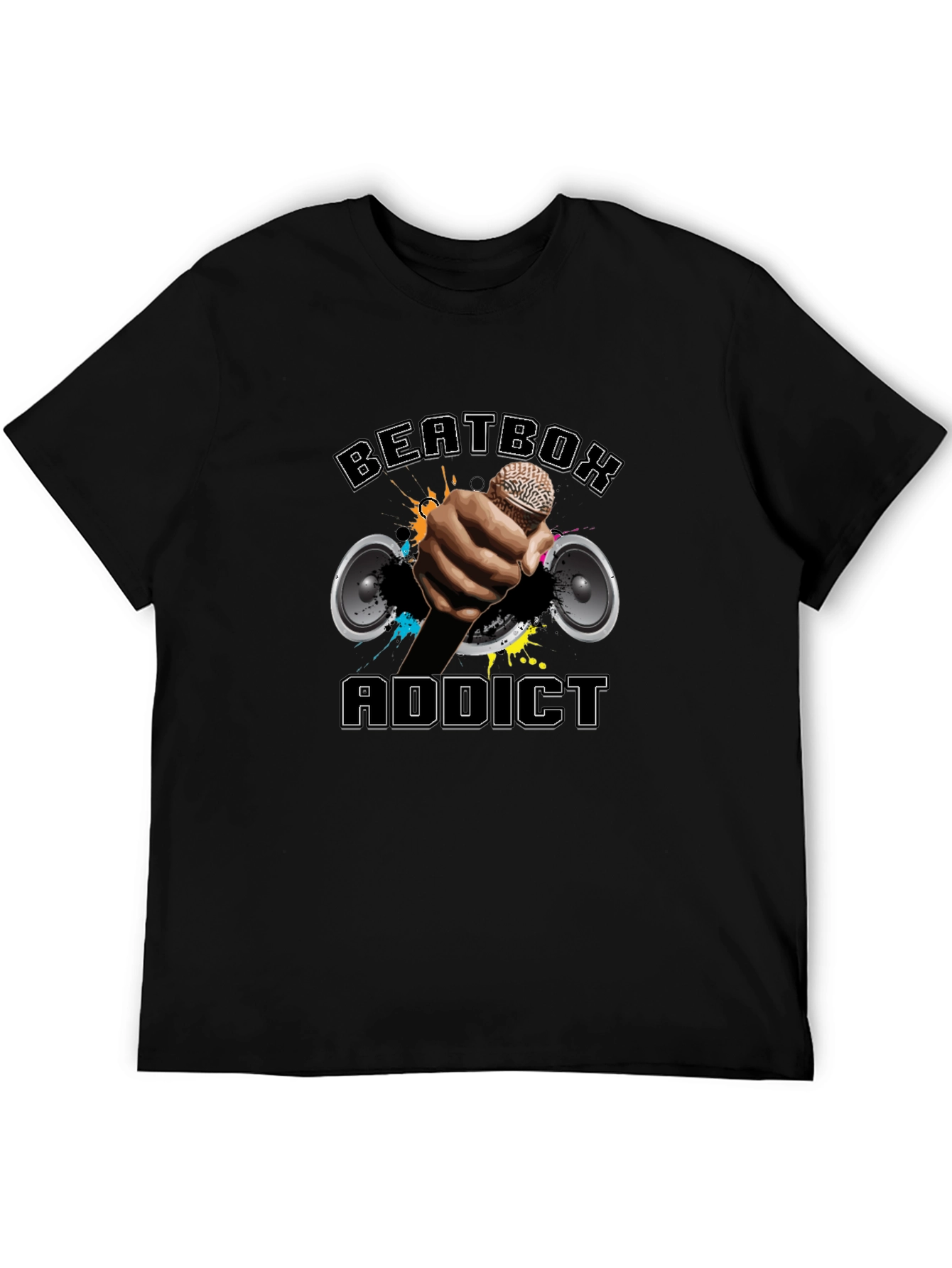 Black Beatbox Addict T-Shirt view 5
