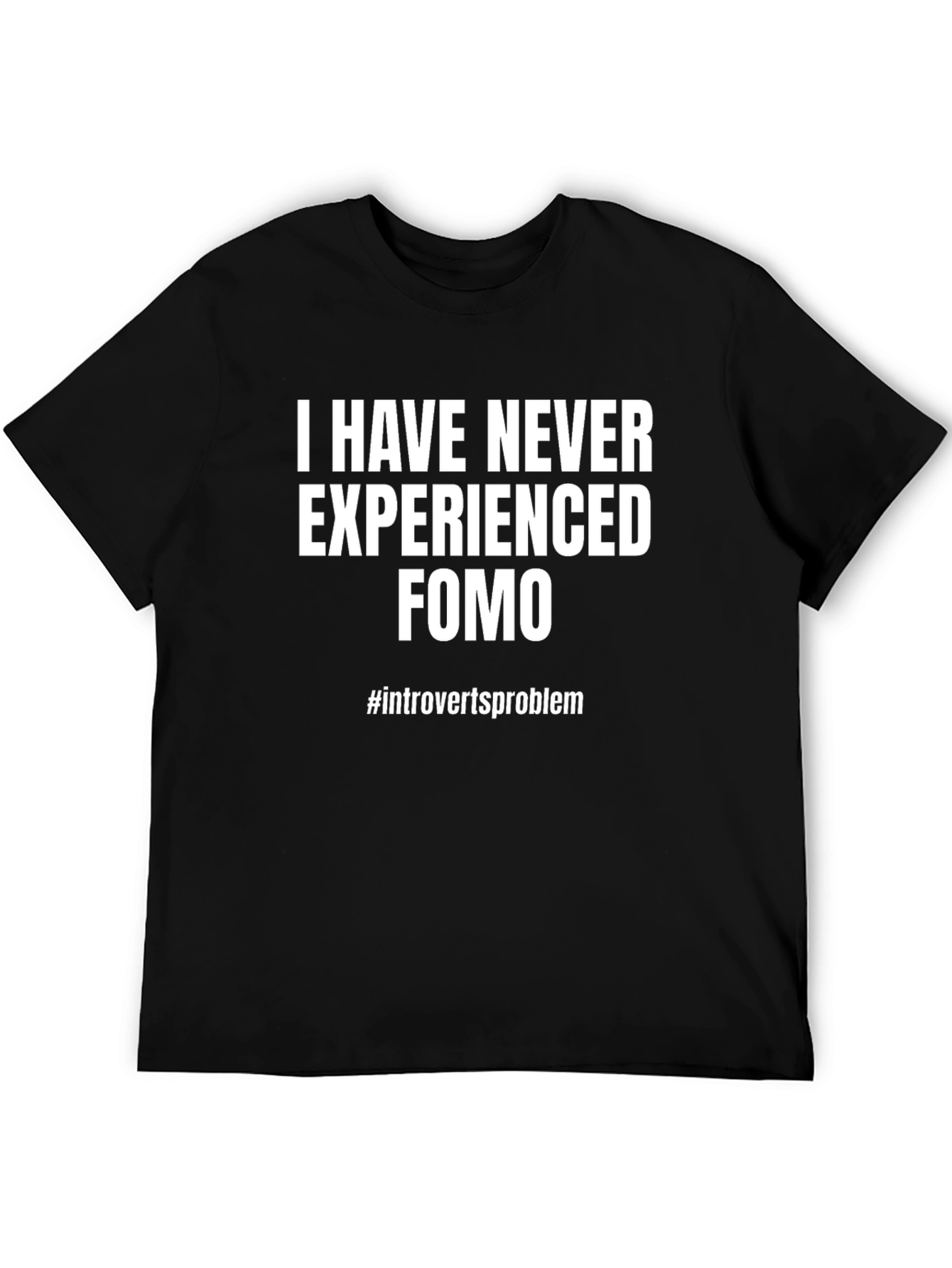 Black Introvert's FOMO T-Shirt view 5