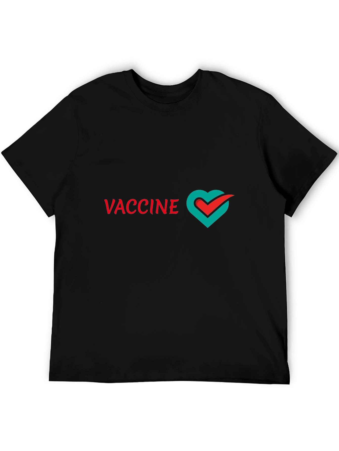 Black Vaccine Love T-Shirt - Stylish & Supportive view 5