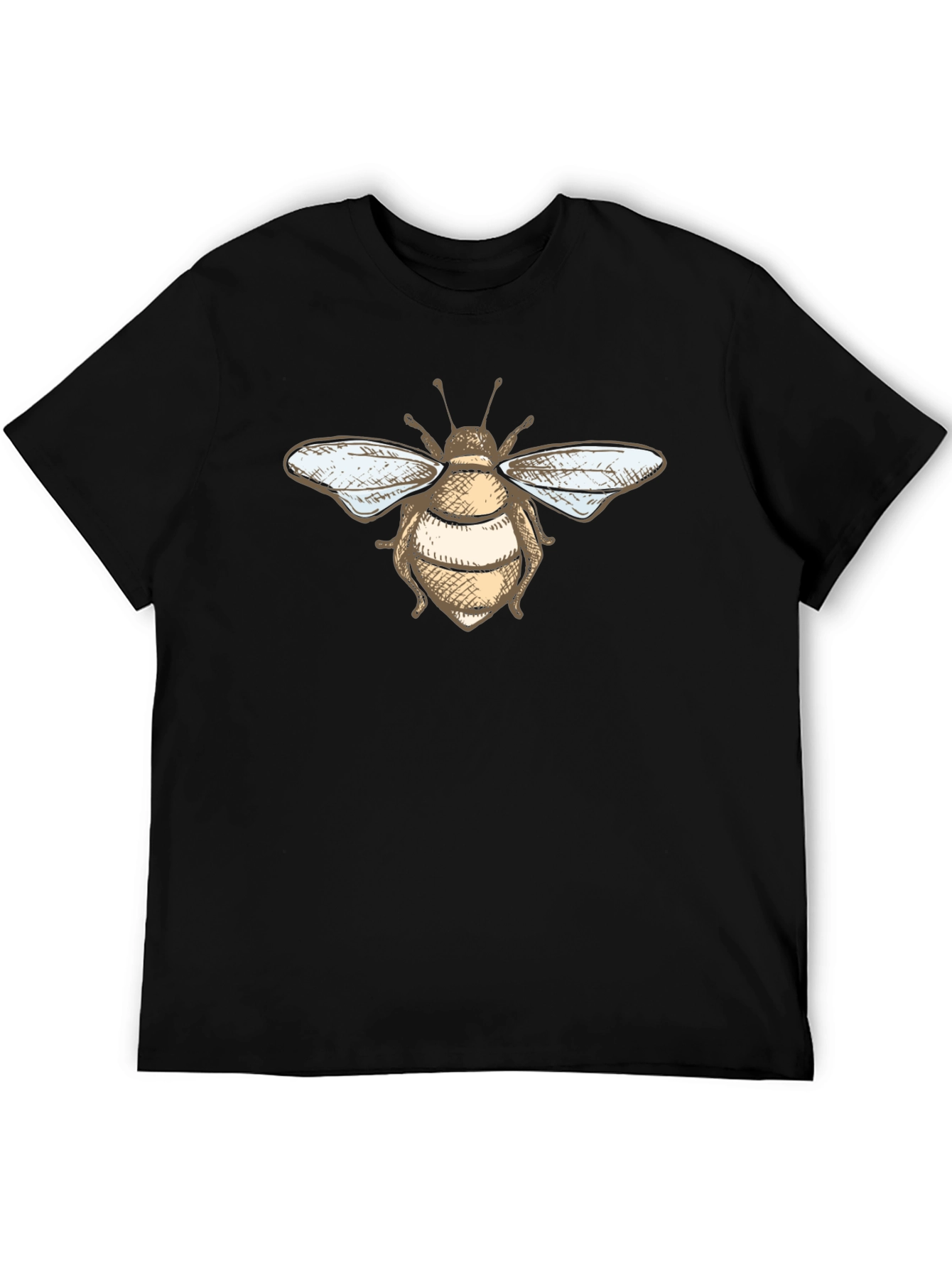 Black Bee Graphic Black T-Shirt view 5