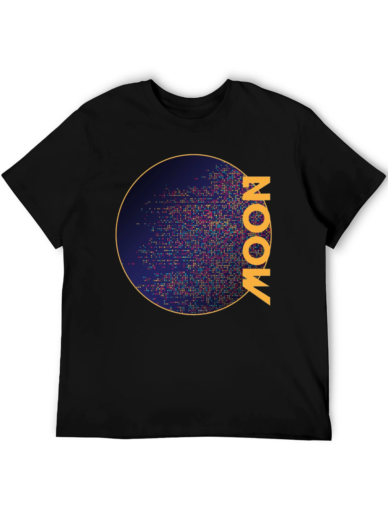Black Moon Graphic Black T-Shirt view 5