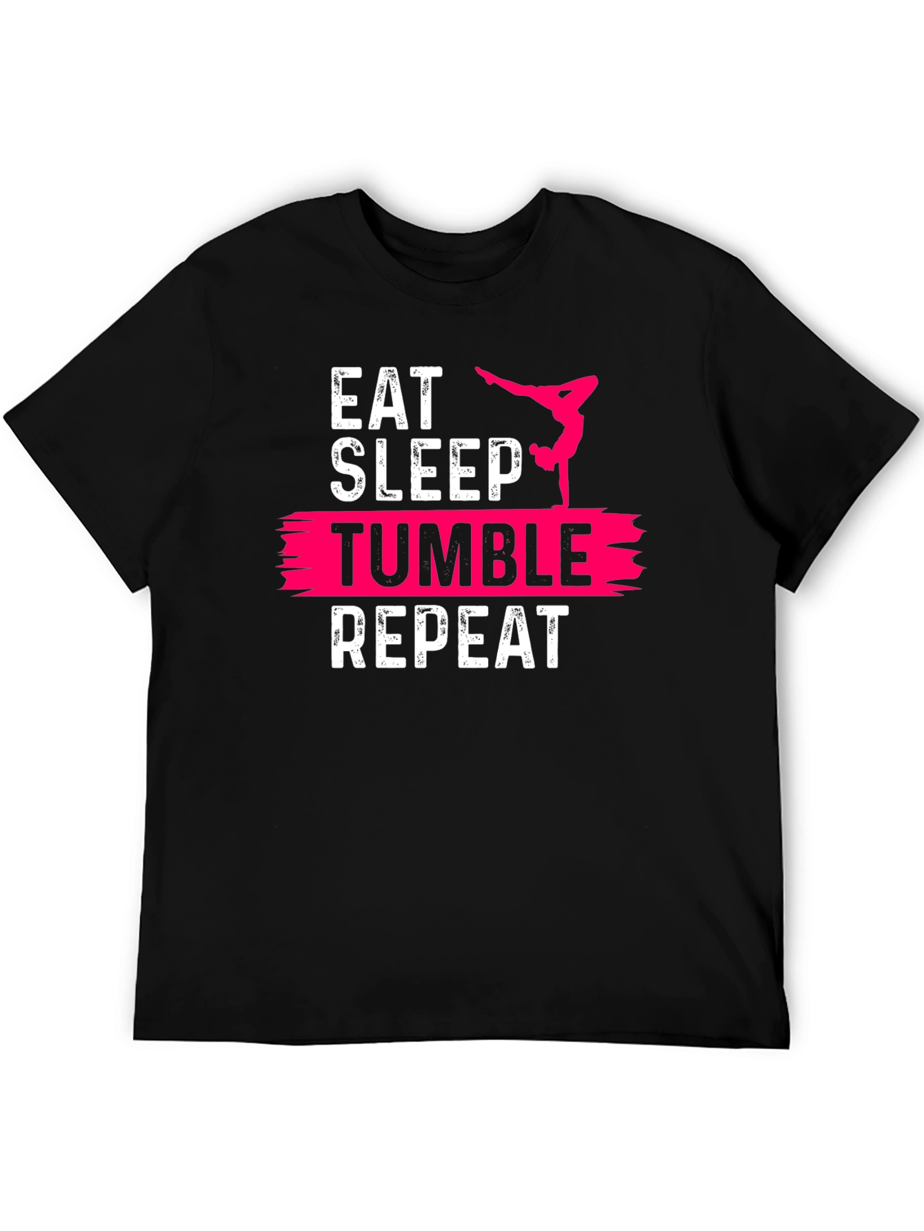 Black Eat Sleep Tumble Repeat T-Shirt view 5