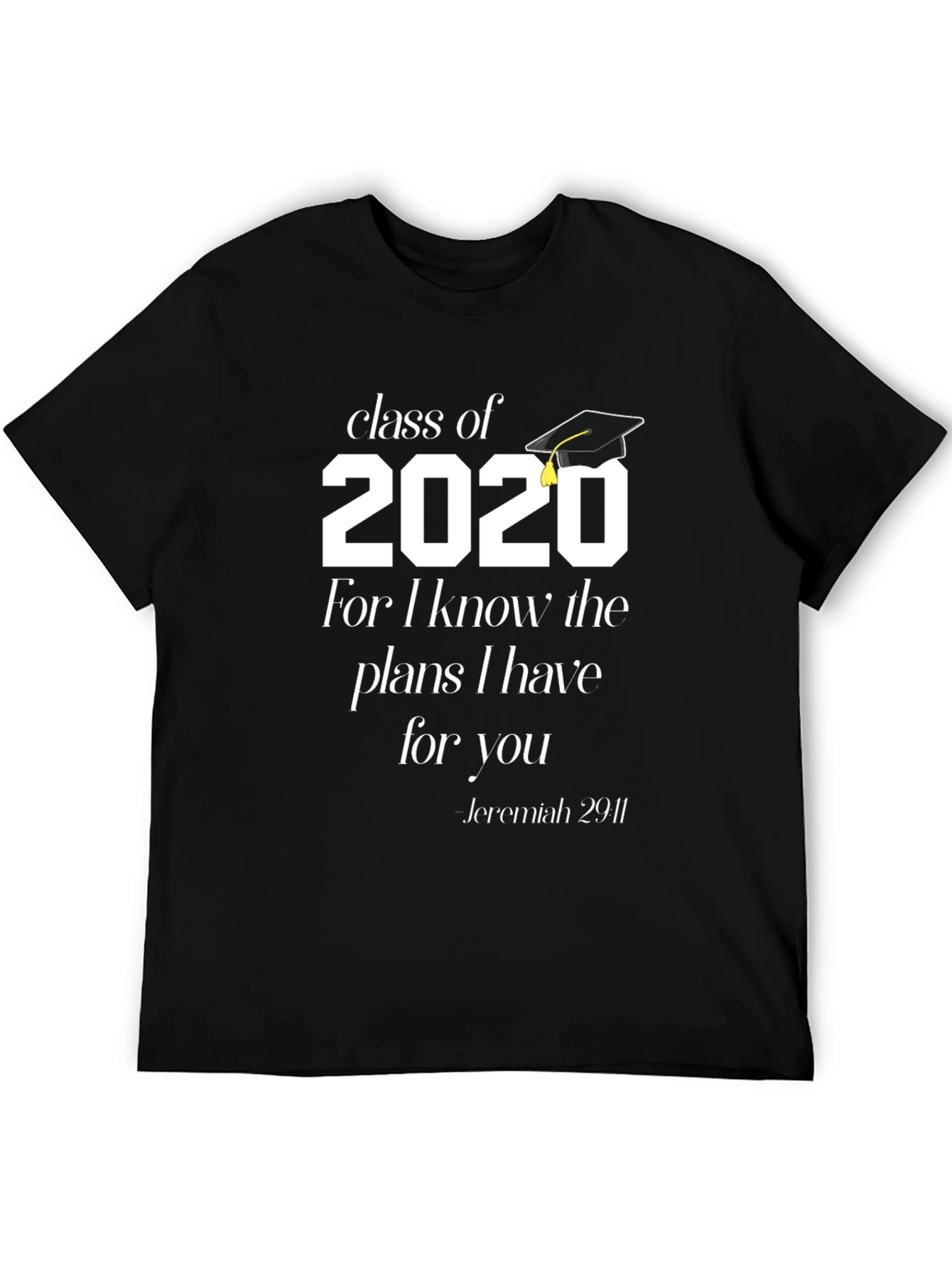 Class of 2020 Graduation T-Shirt Jeremiah 29:11 - 5