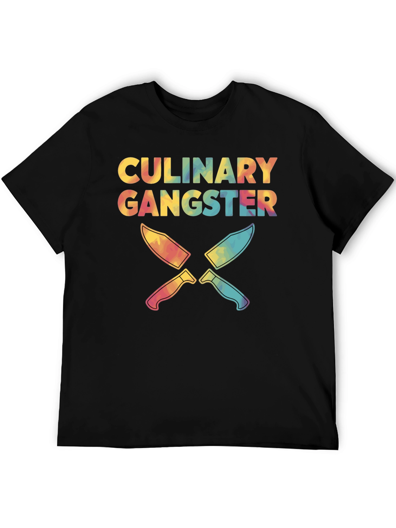 Black Culinary Gangster Tie Dye T-Shirt view 5