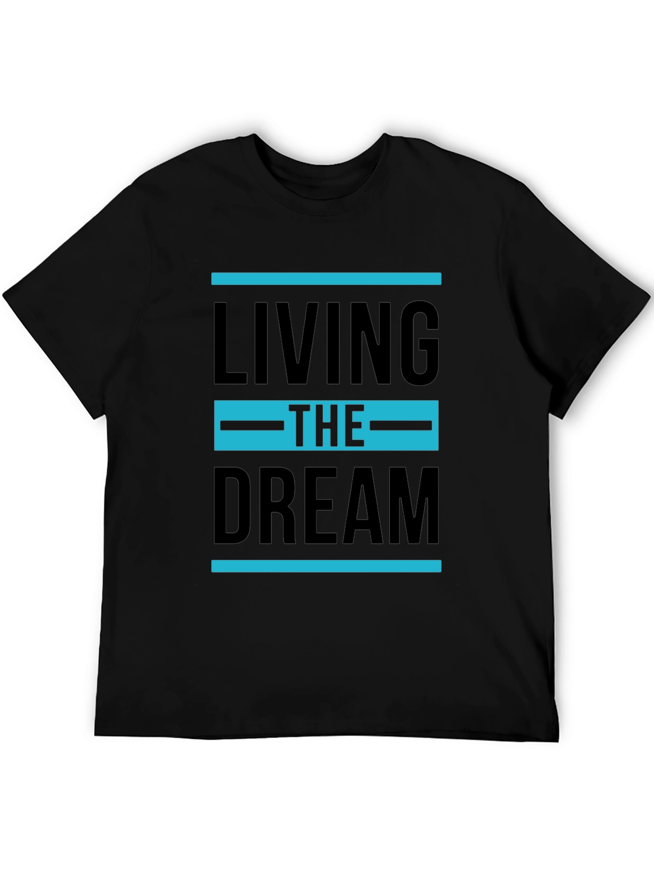 Black Living the Dream Graphic T-Shirt - Stylish Tee view 5