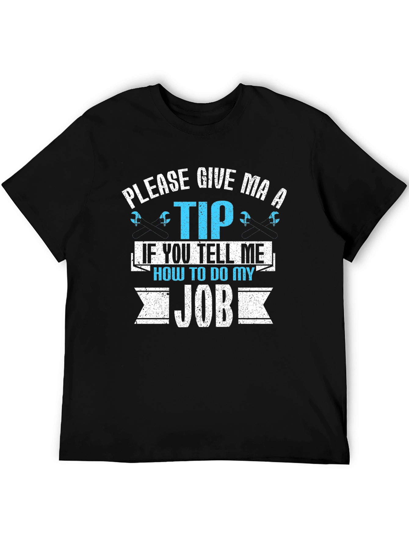 Black Humorous 'Tip' Graphic T-Shirt view 5