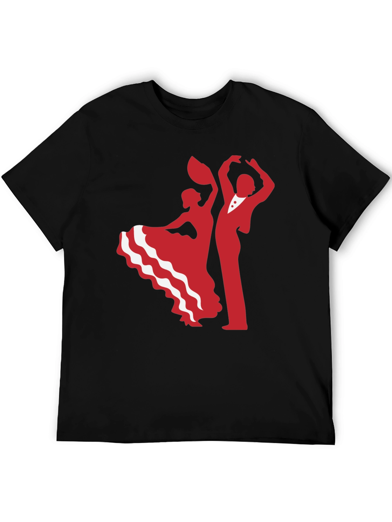 Black Dancing Duo Graphic Tee - Salsa T-Shirt view 5