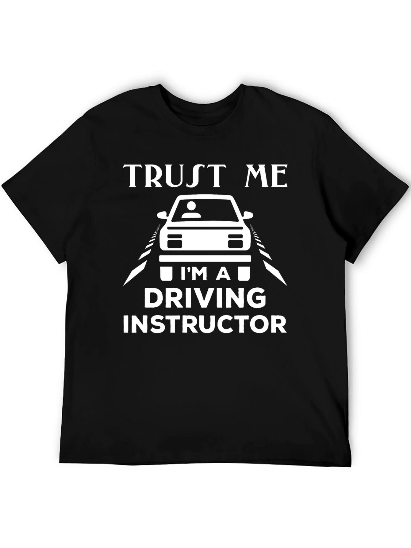Black Trust Me I'm a Driving Instructor Black T-Shirt view 5