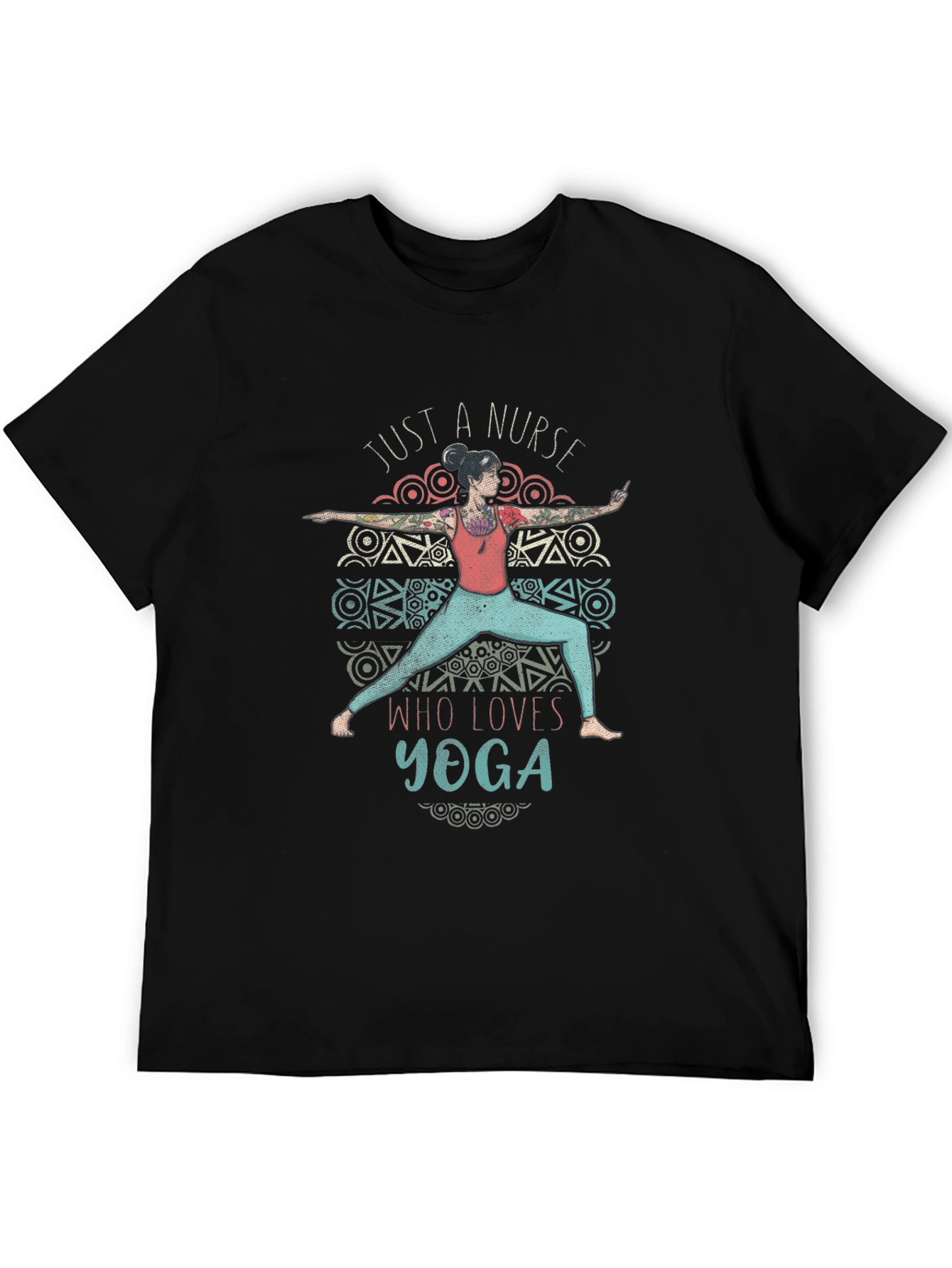 Black Nurse Yoga T-Shirt - Relaxed Fit view 5