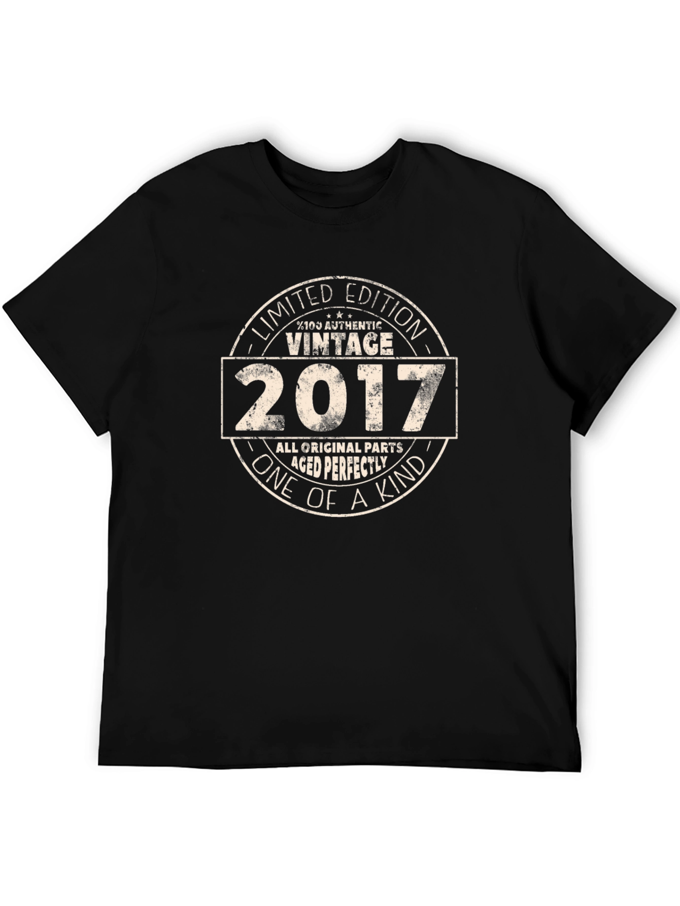 Black Vintage 2017 Limited Edition T-Shirt view 5