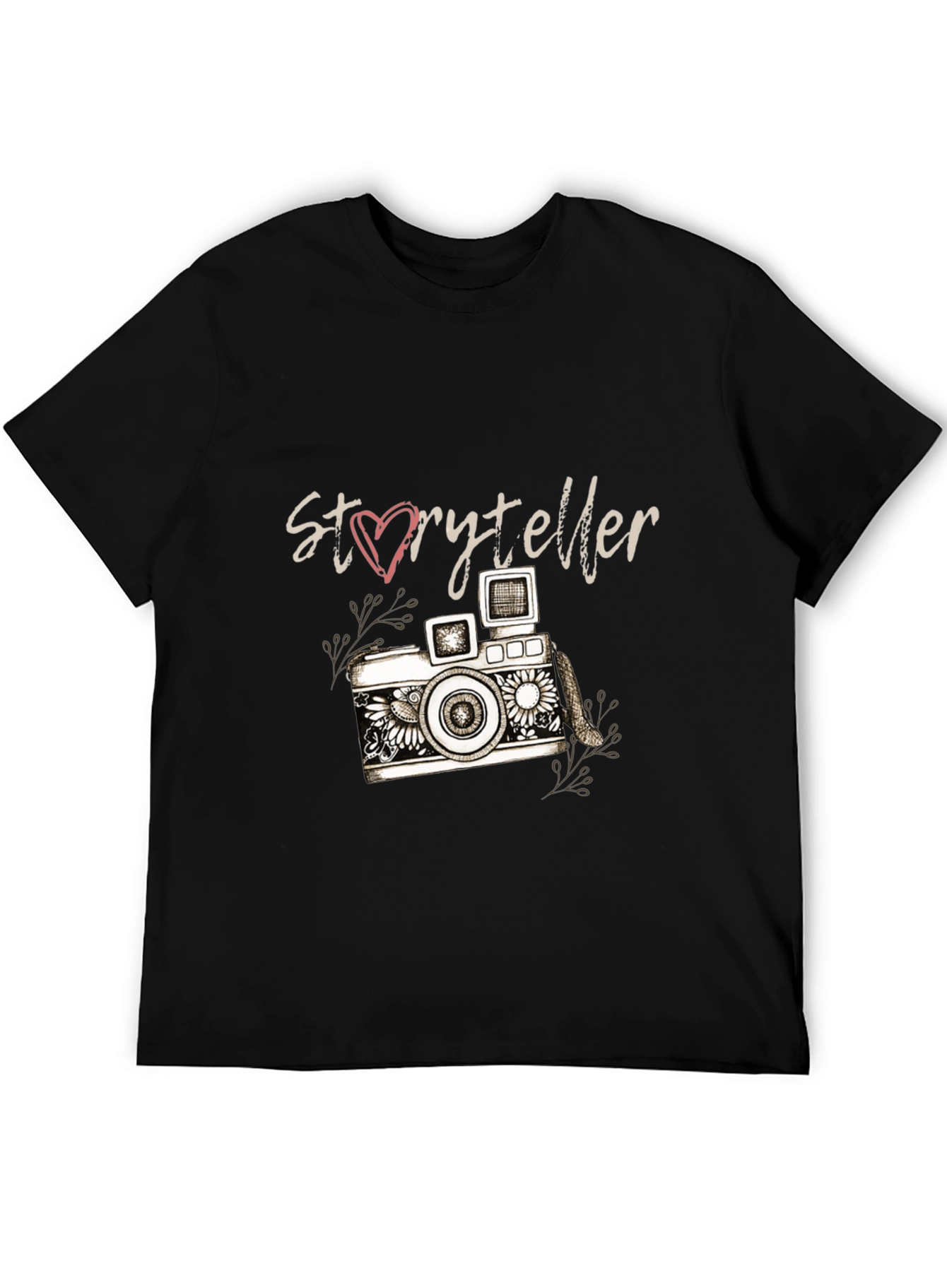 Black Storyteller Camera Graphic T-Shirt view 5