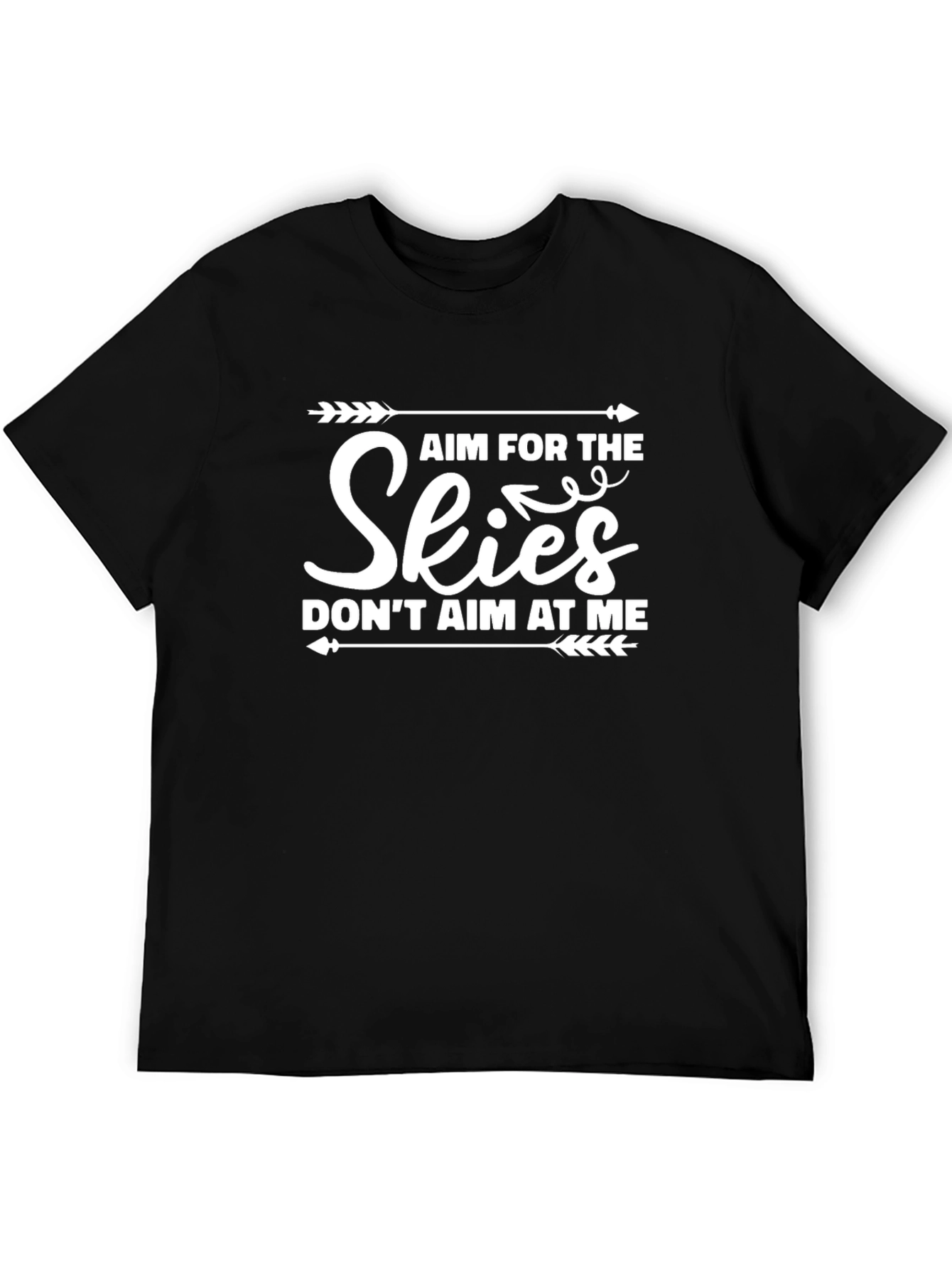 Black Aim for the Skies Graphic T-Shirt view 5