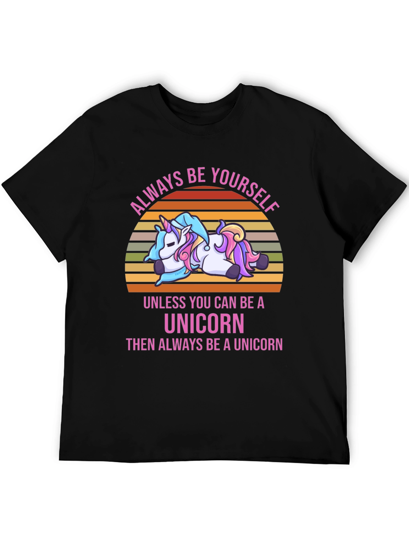 Black Unicorn Graphic Tee - Always Be Yourself view 5