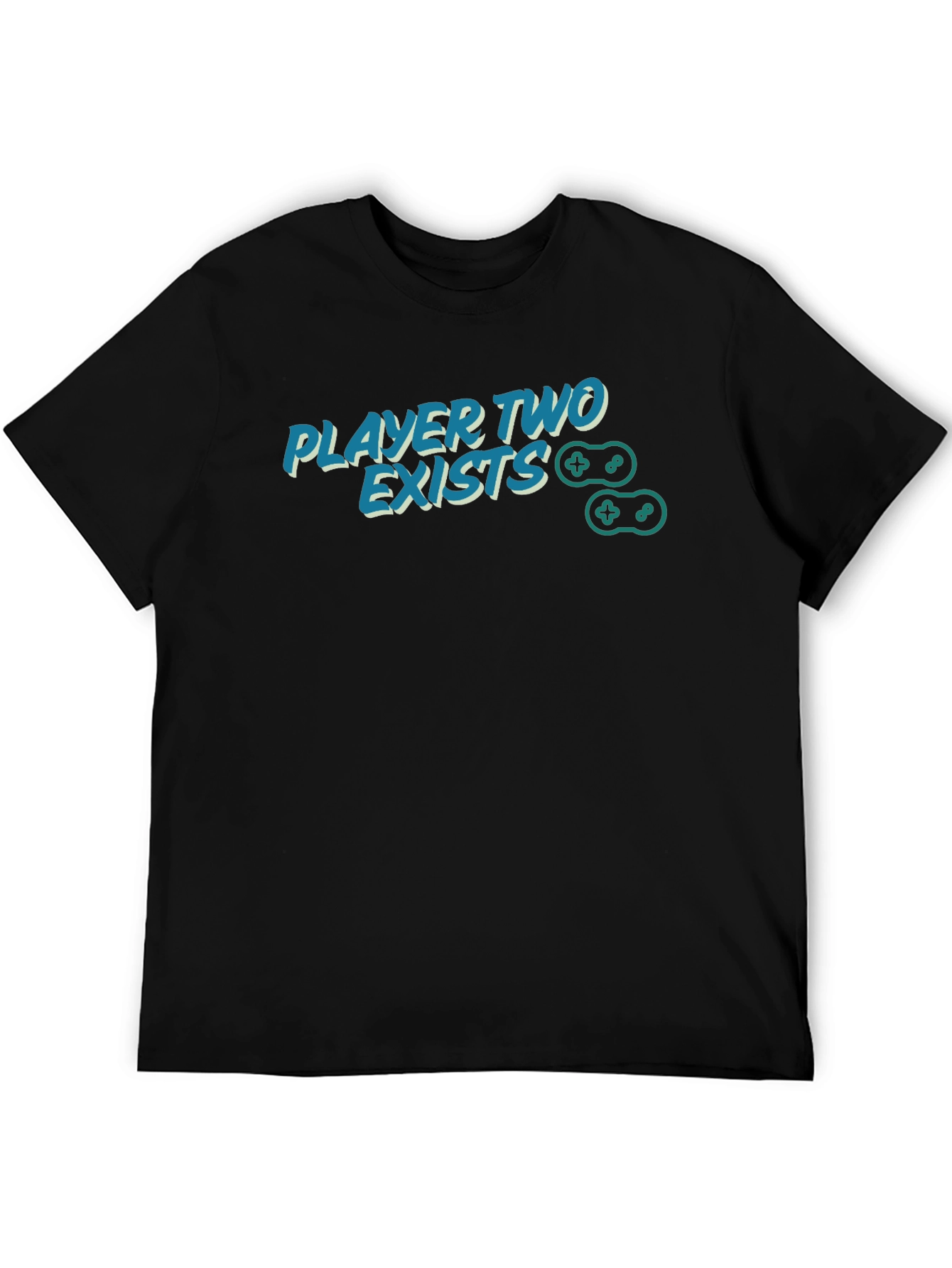 Black Player Two Exists Gamer T-Shirt view 5