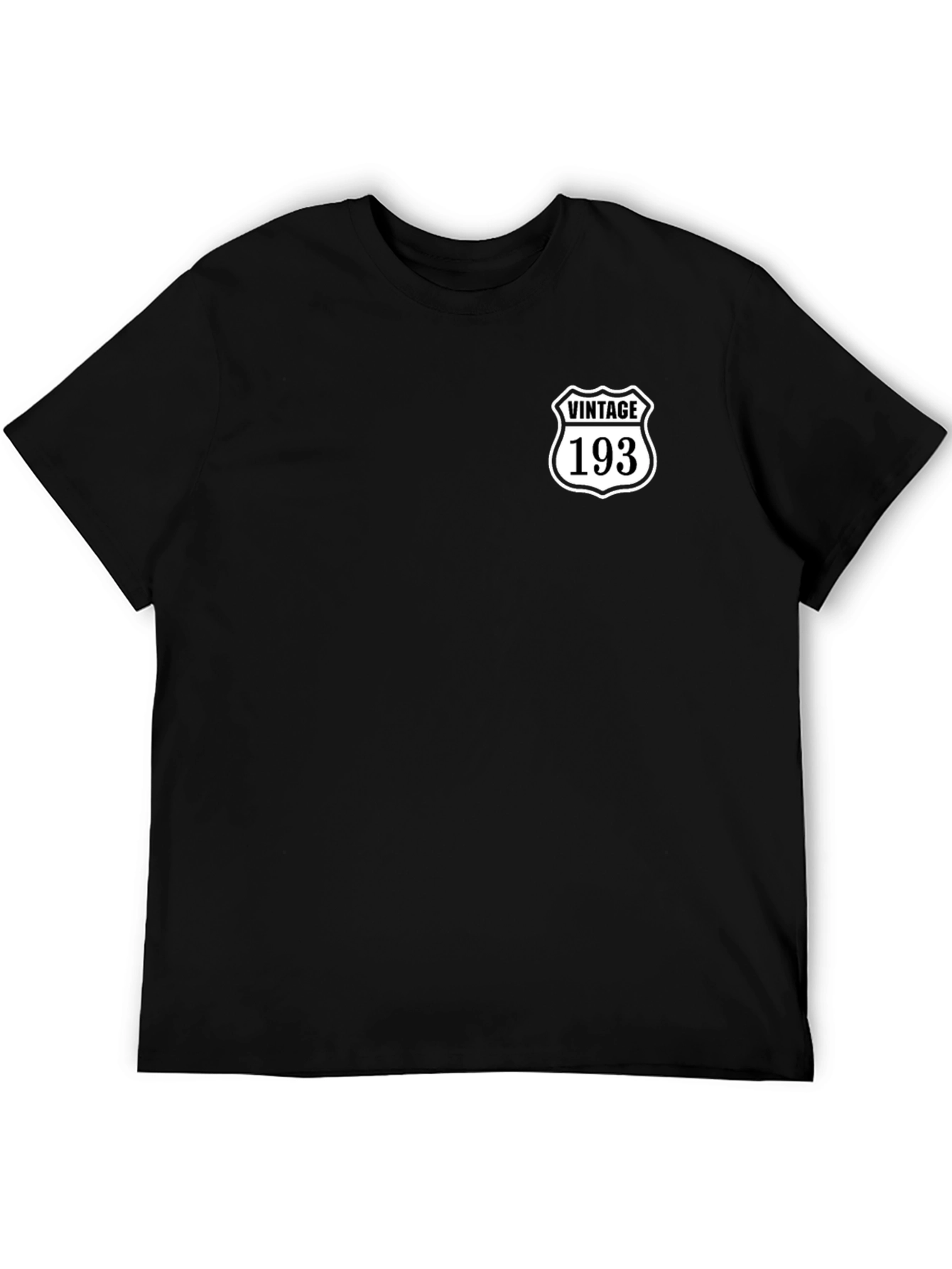 Black Vintage 193 Black T-Shirt view 5