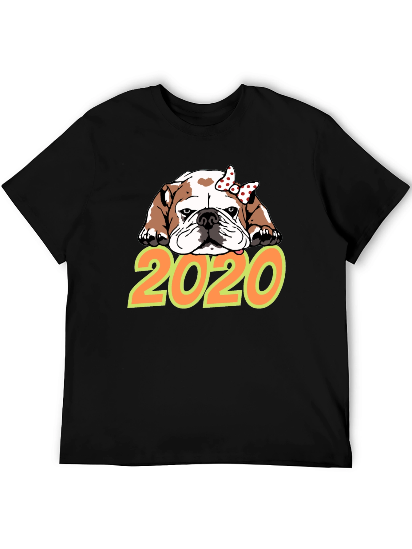 Black Bulldog 2020 Graphic T-Shirt view 5