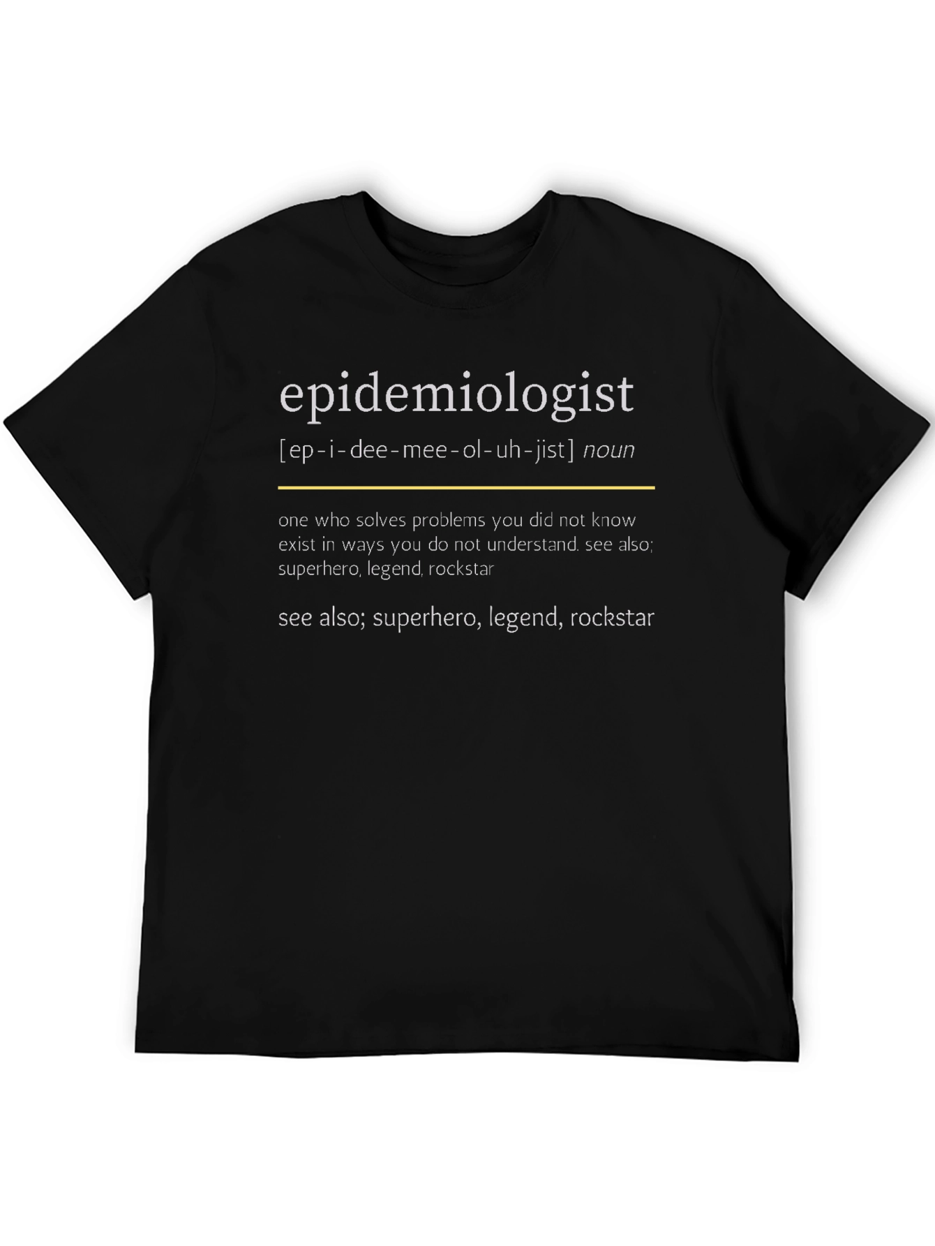Black Epidemiologist Definition T-Shirt - Science Gift view 5