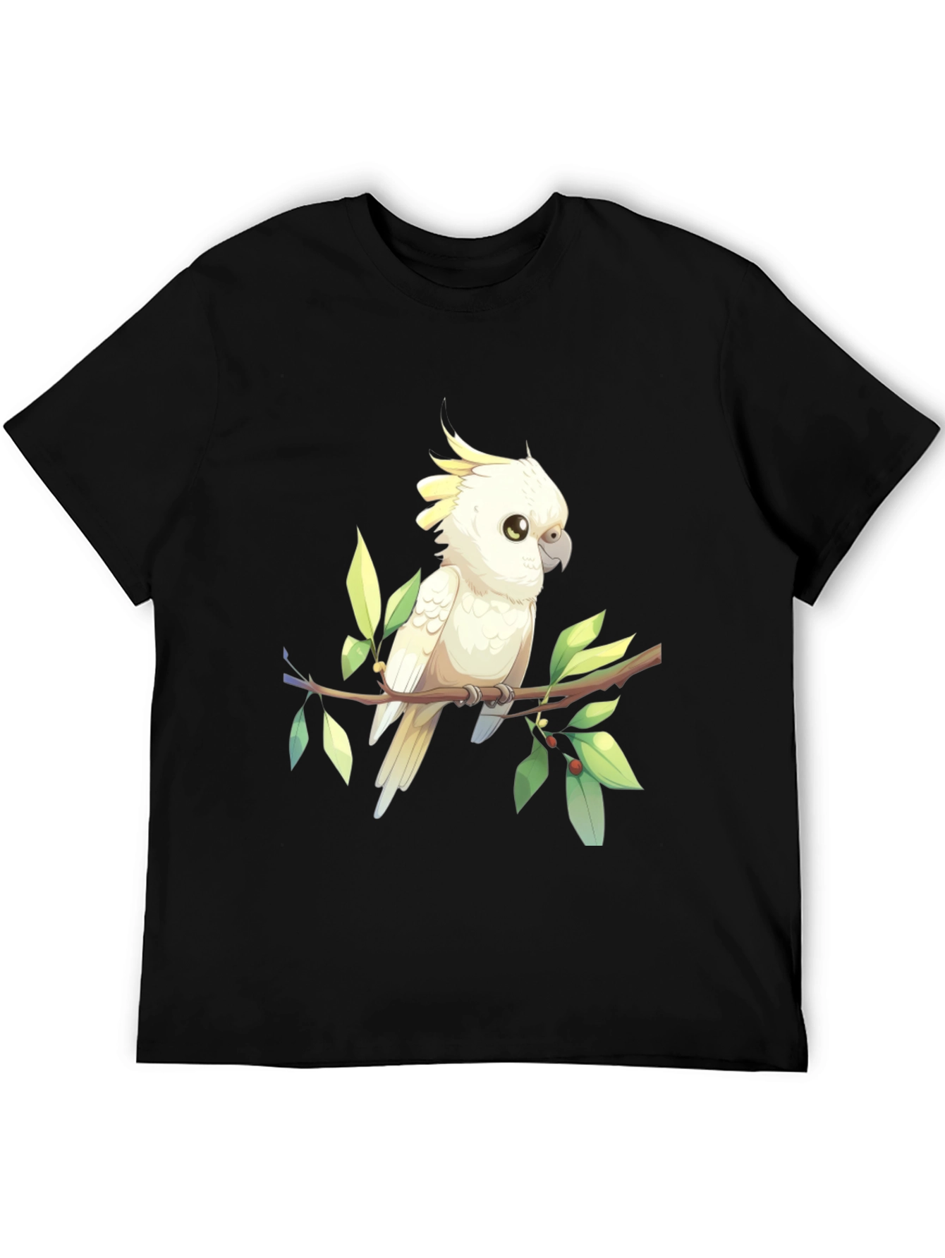 Black Cockatoo Graphic Tee - Bird Lover Shirt view 5
