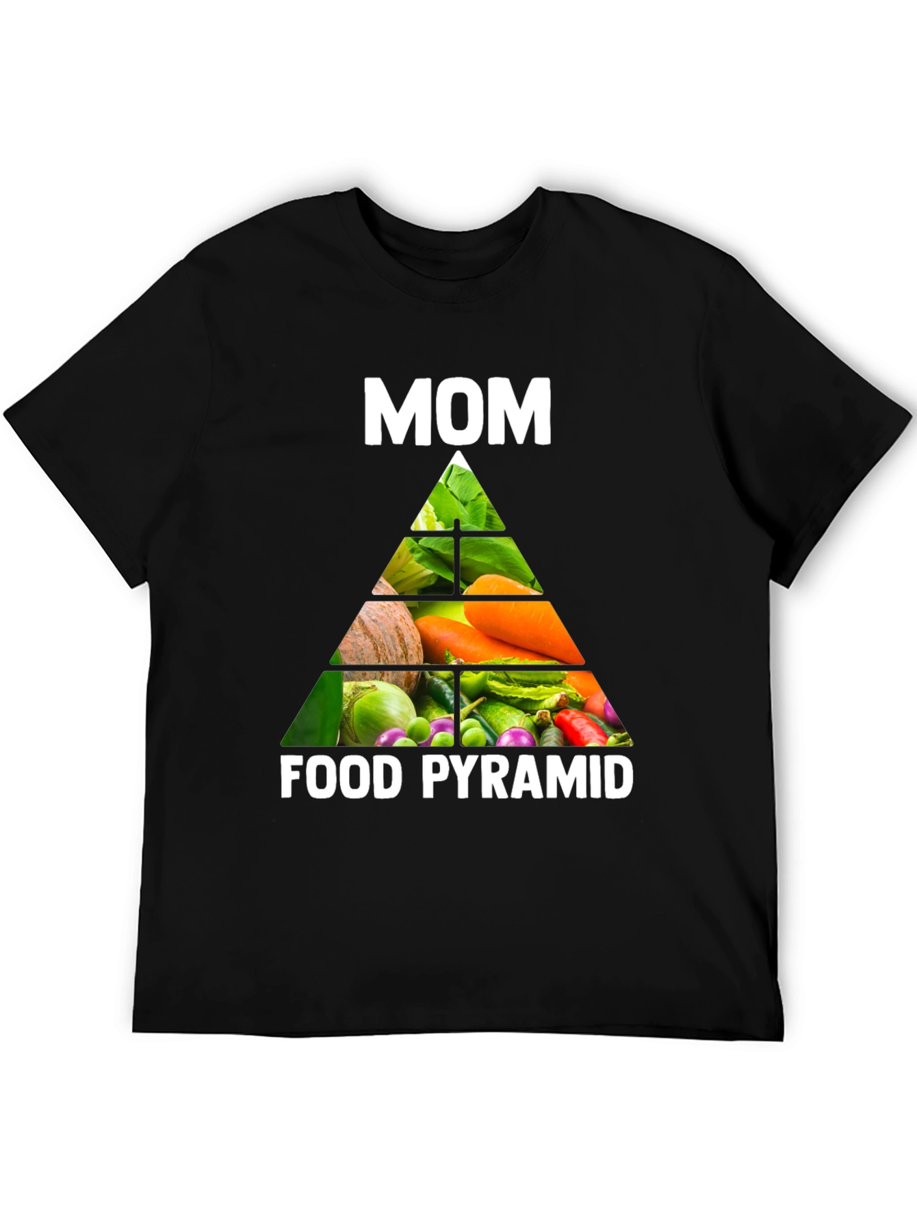 Mom's Food Pyramid T-Shirt - Healthy Eating Tee - 5