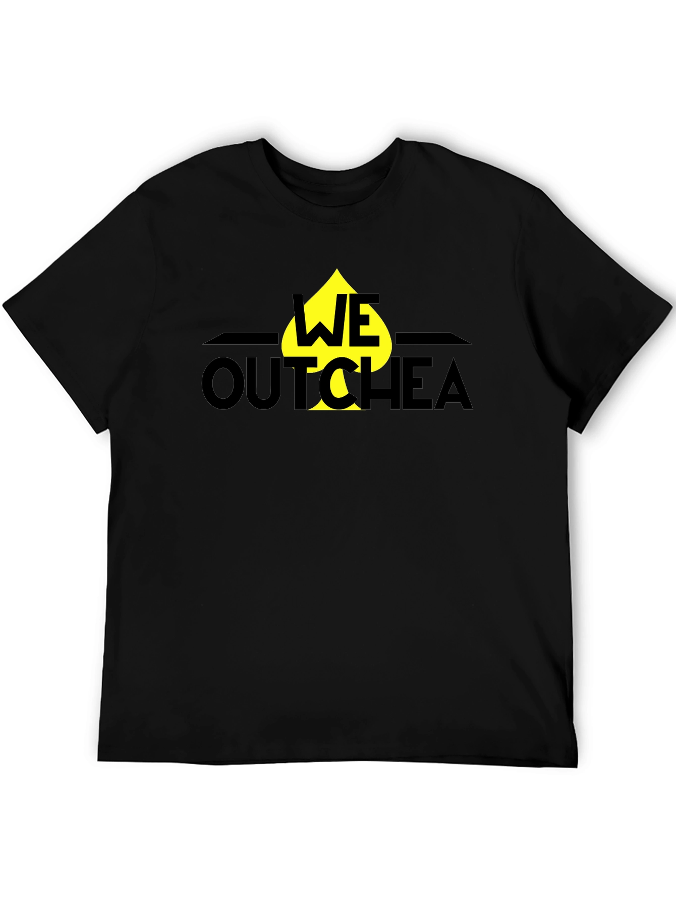 Black We Outchea Spade T-Shirt - Bold Graphic Tee view 5