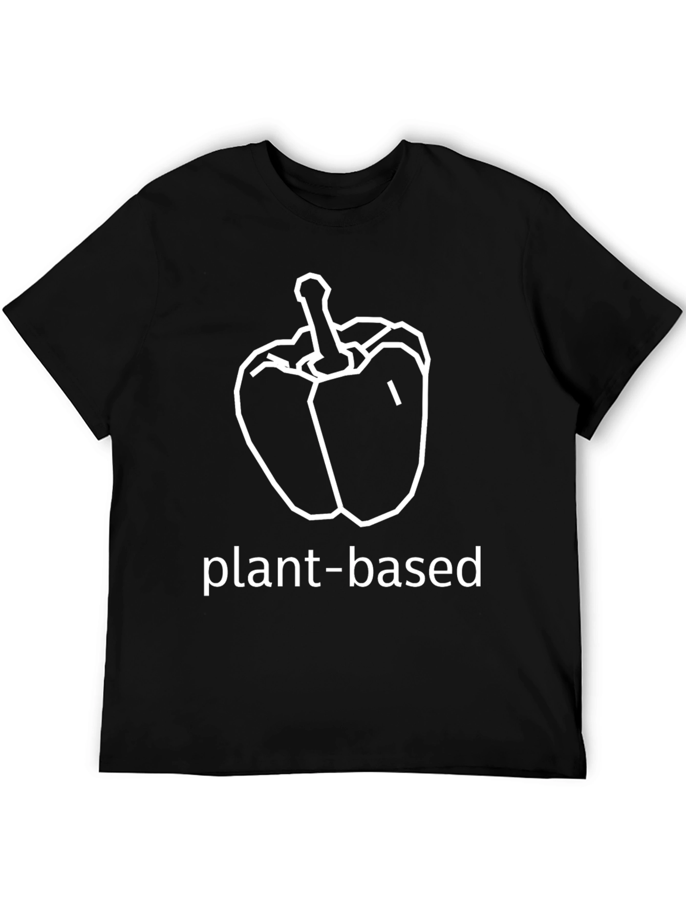 Black Plant-Based Pepper Graphic T-Shirt view 5