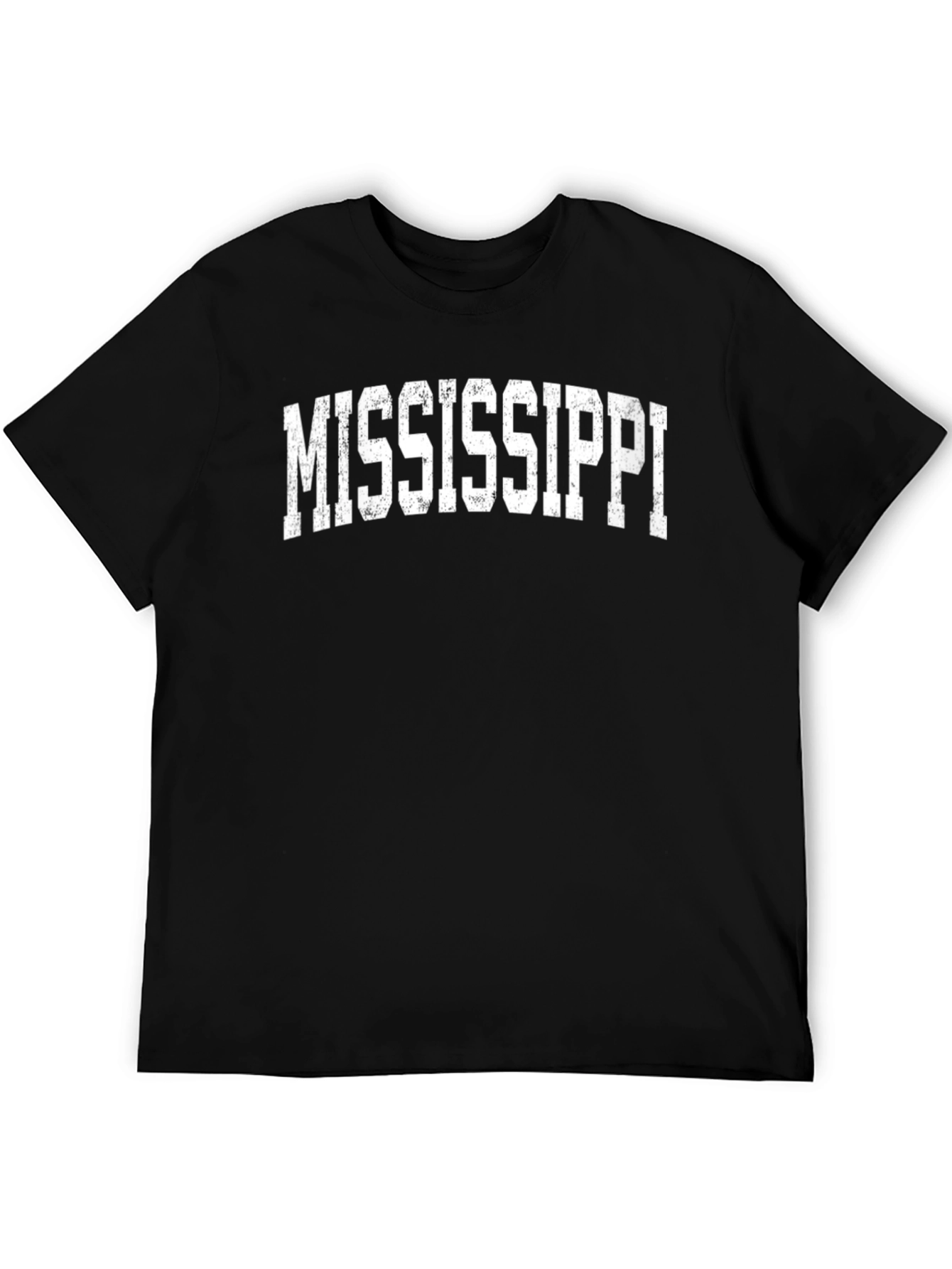 Black Mississippi State Pride T-Shirt - Black view 5