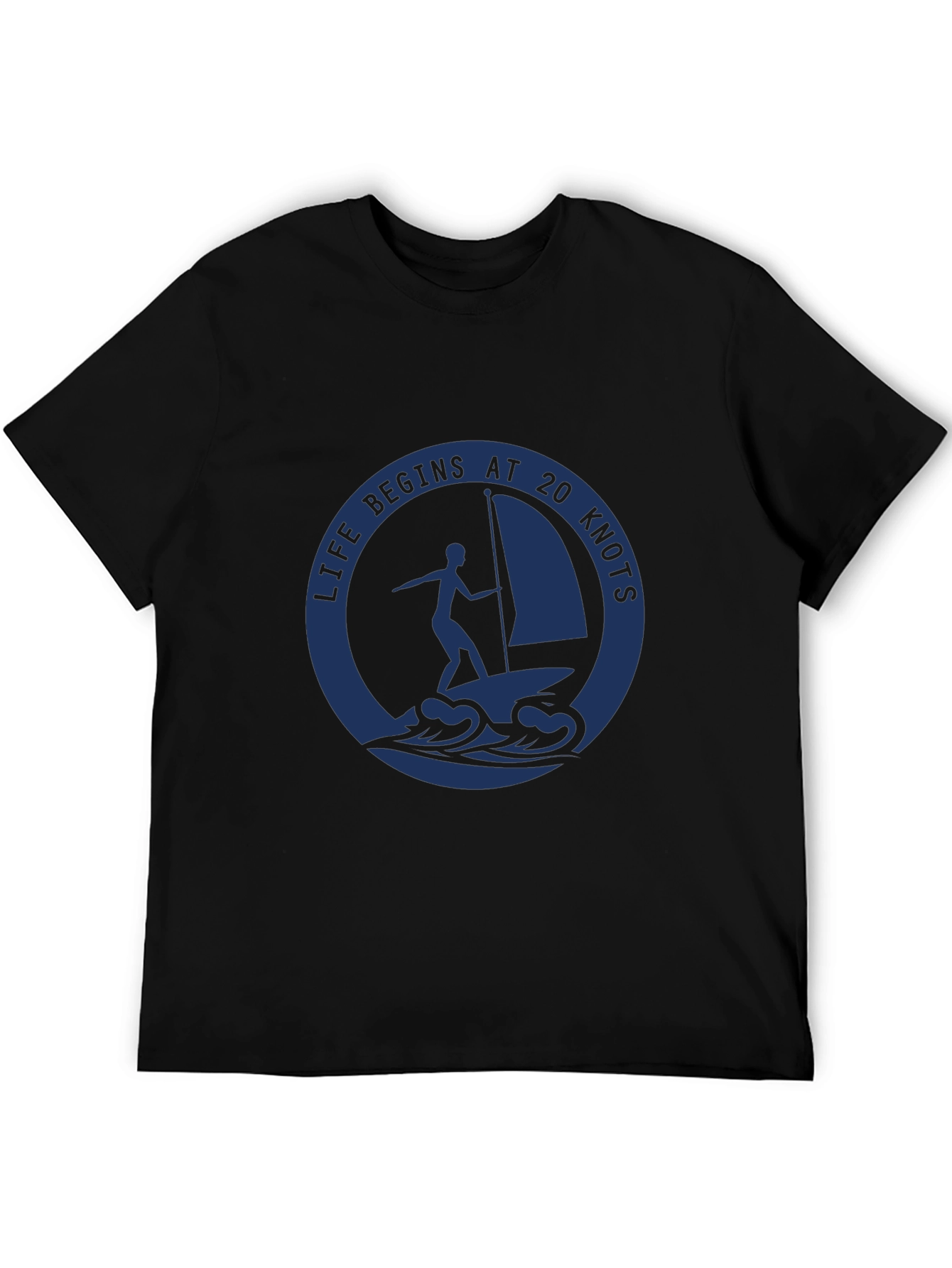 Black Life Begins at 20 Knots T-Shirt view 5