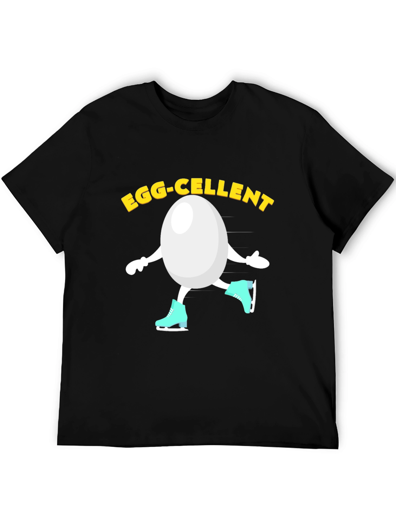 Egg-cellent Skating Egg Humor Graphic Tee - 5