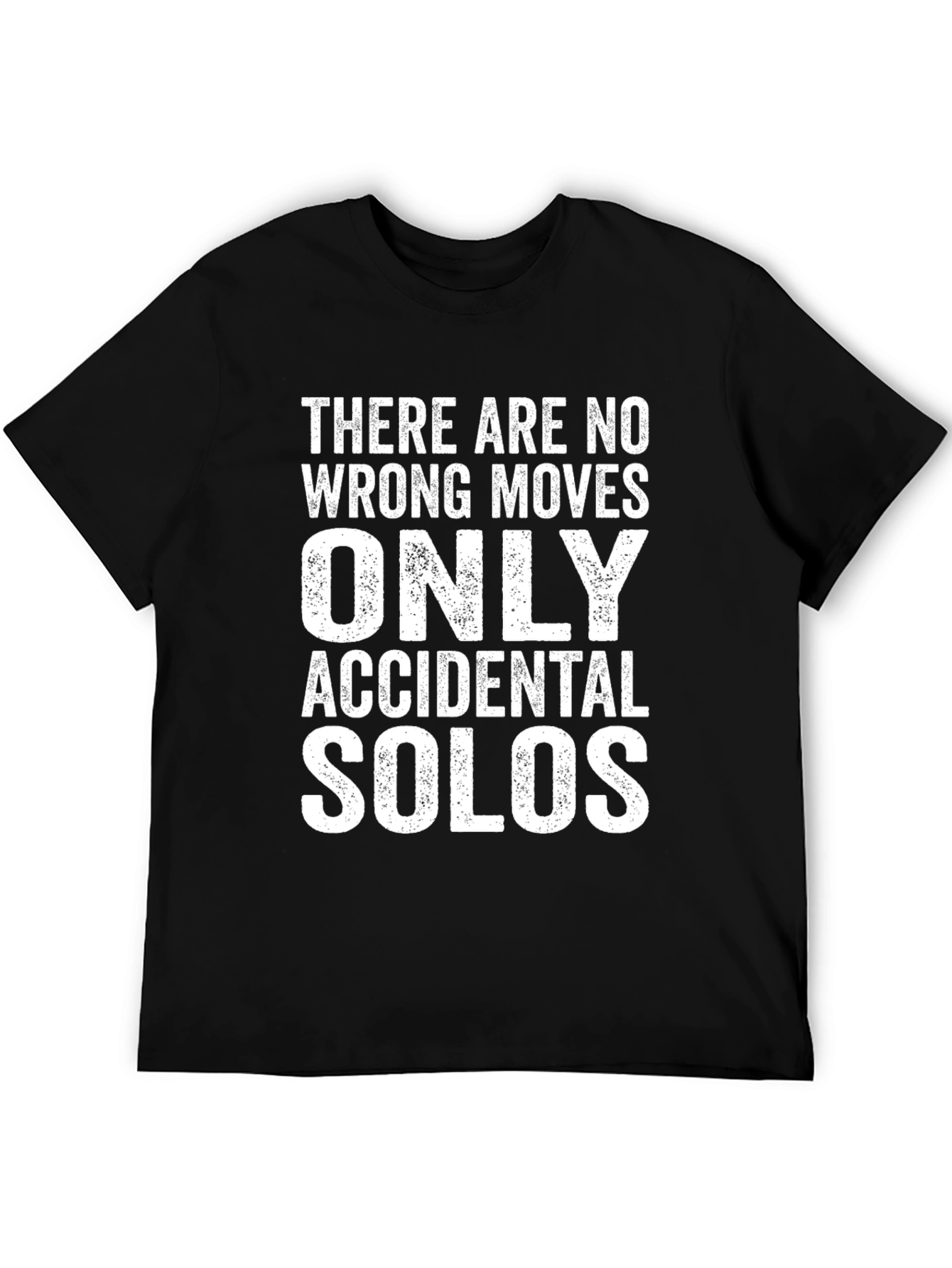 Black Funny "Accidental Solos" Graphic Tee - Black view 5