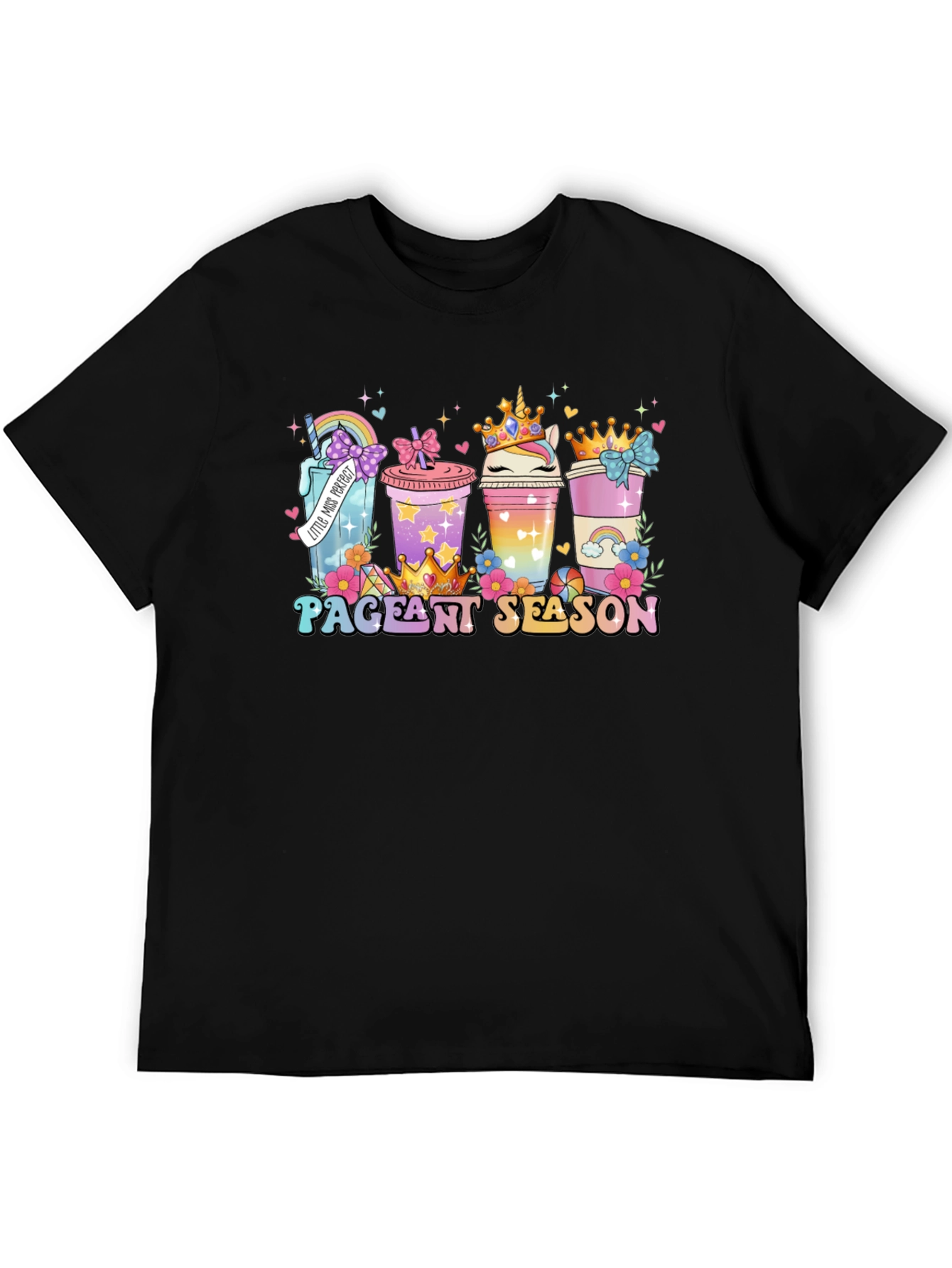 Black Pageant Season Coffee T-Shirt view 5
