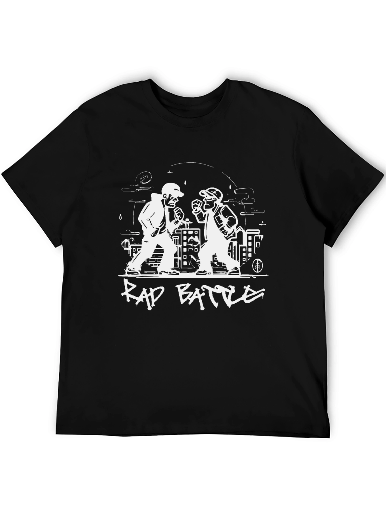 Black Rap Battle Graphic T-Shirt - Black view 5