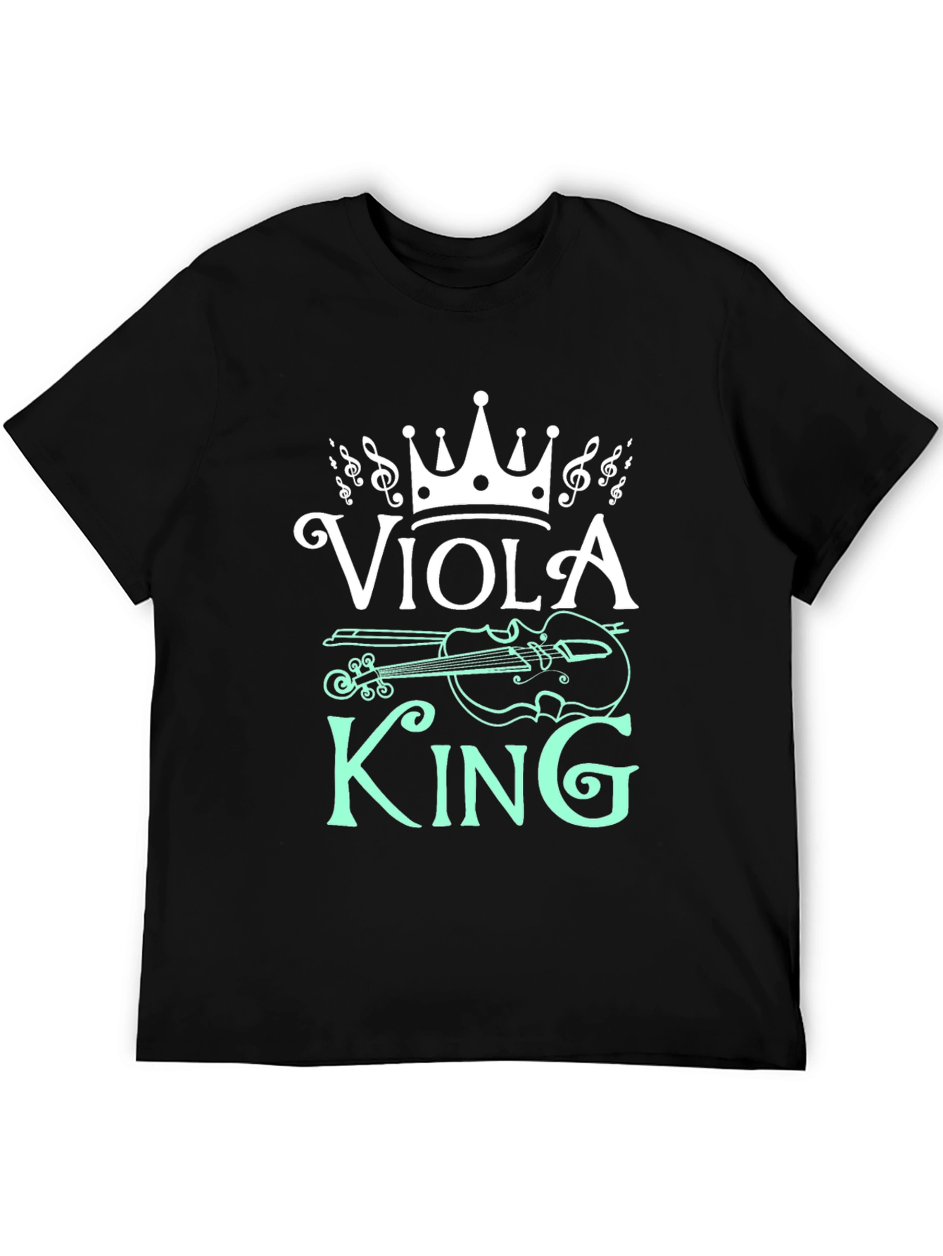 Black Viola King Graphic T-Shirt - Music Lover Tee view 5