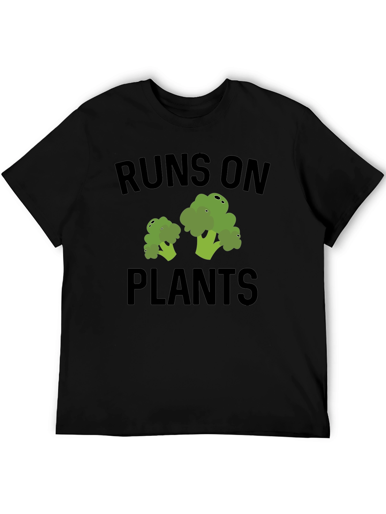 Black Runs on Plants Vegan T-Shirt view 5