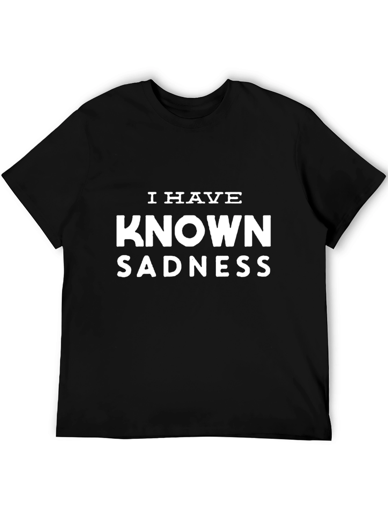 Black I Have Known Sadness Graphic Tee - Black T-Shirt view 5