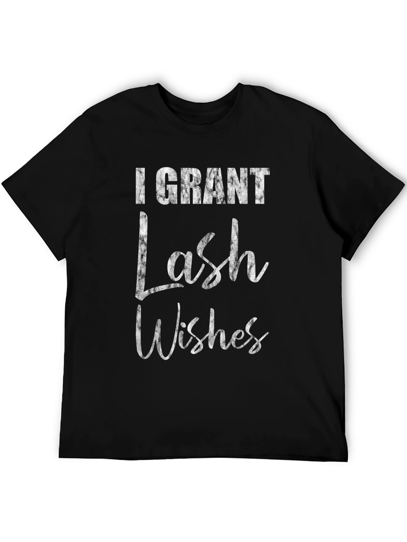 Black I Grant Lash Wishes Graphic T-Shirt view 5