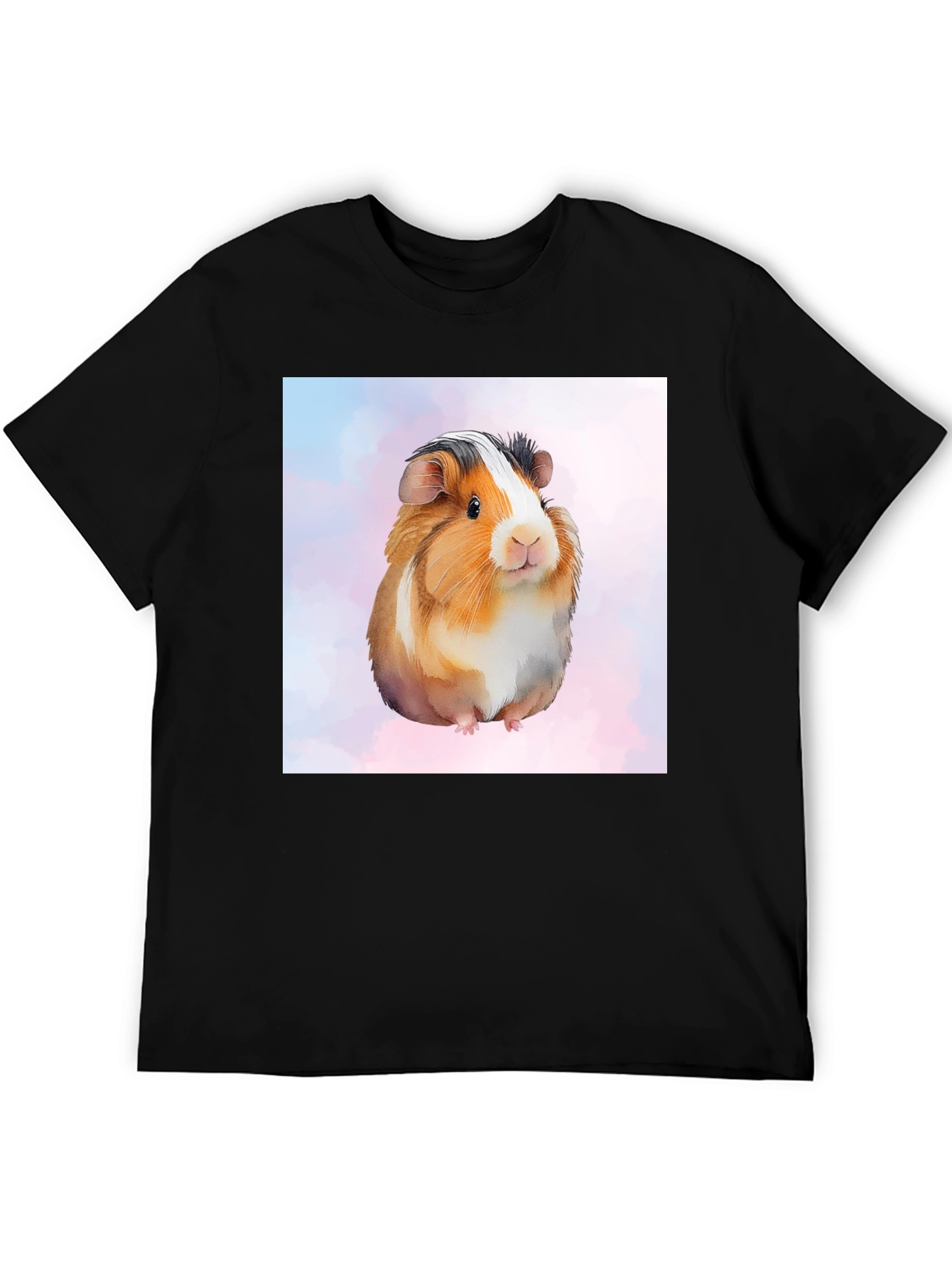 Black Guinea Pig Graphic Tee - Cute Pet Lover's Shirt view 5