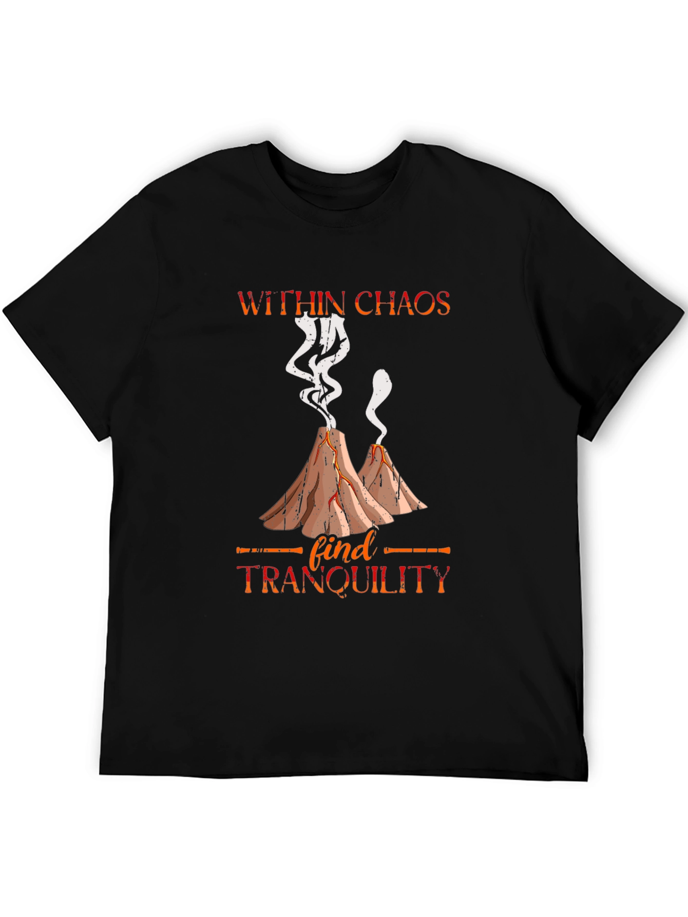 Black Within Chaos Tranquility Graphic Tee view 5