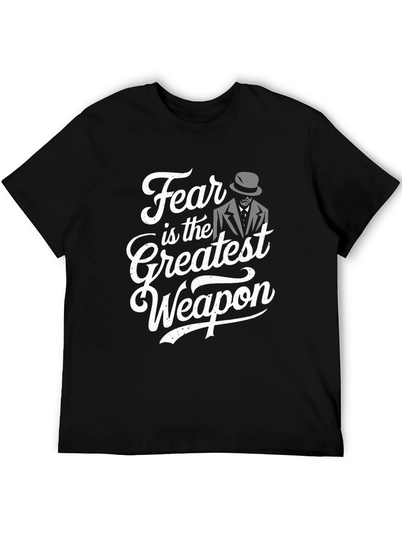 Black Fear is the Greatest Weapon T-Shirt view 5