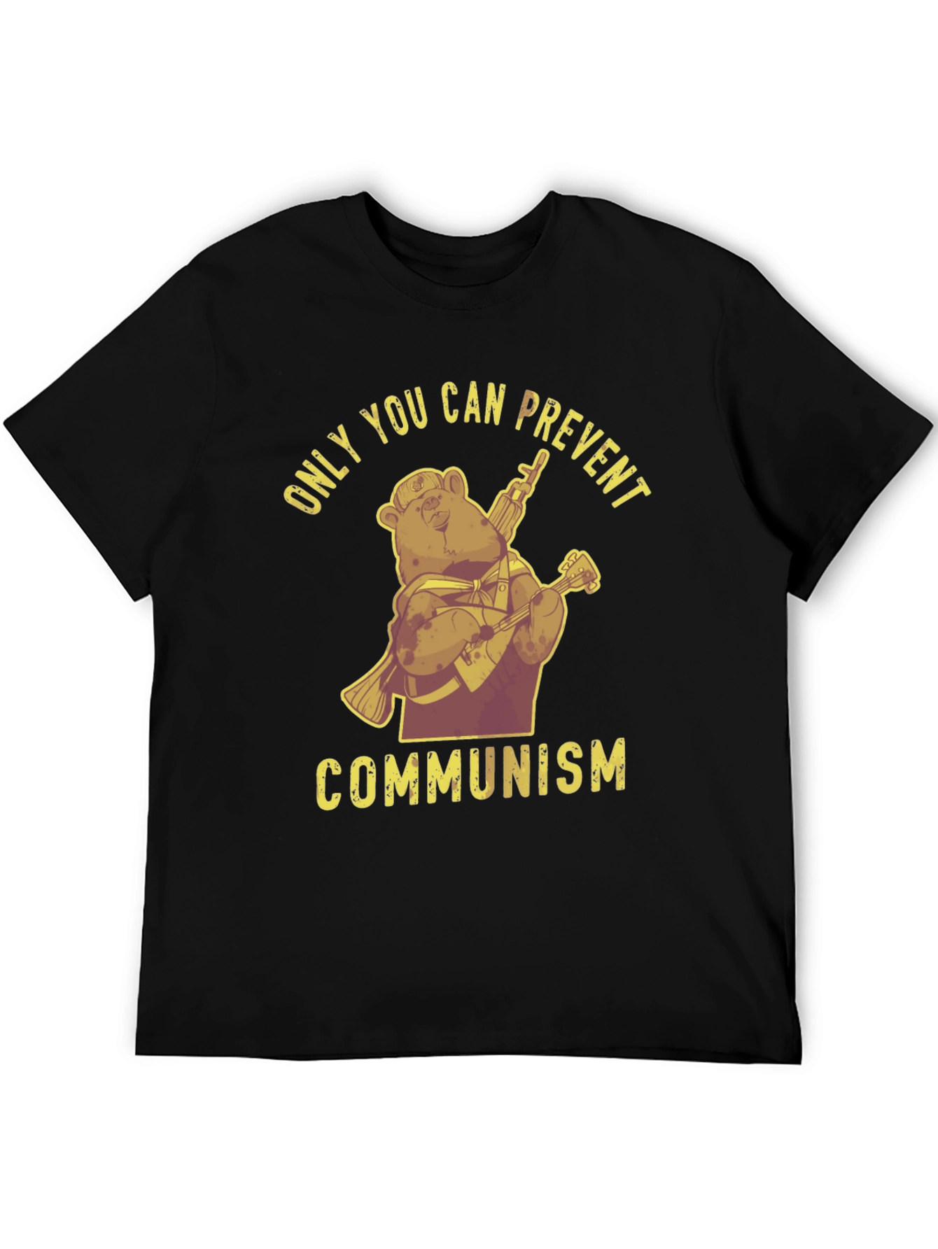 Black Only You Can Prevent Communism T-Shirt view 5