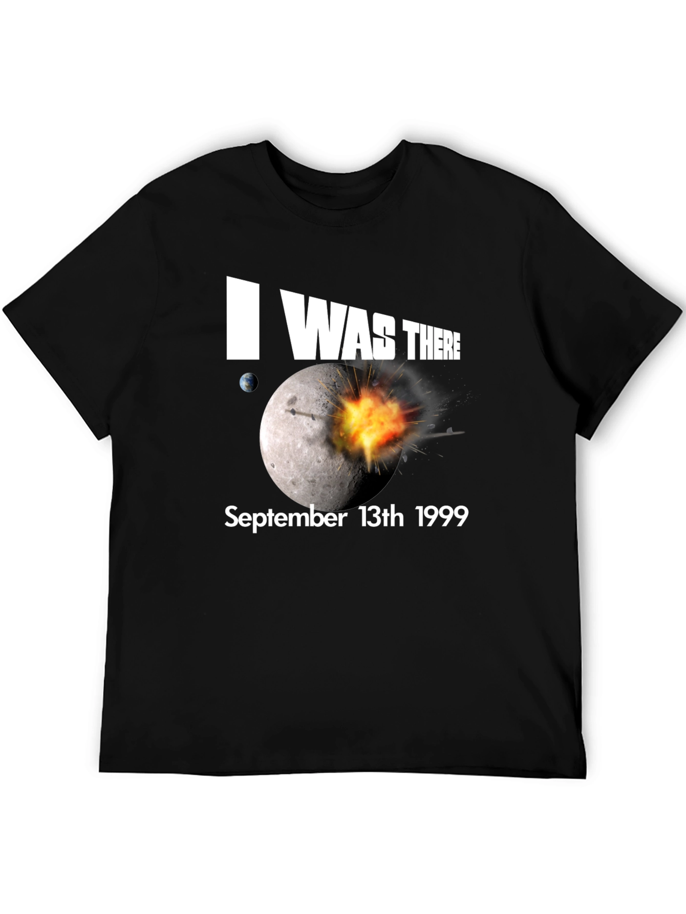 Black I Was There Moon Blast T-Shirt view 5