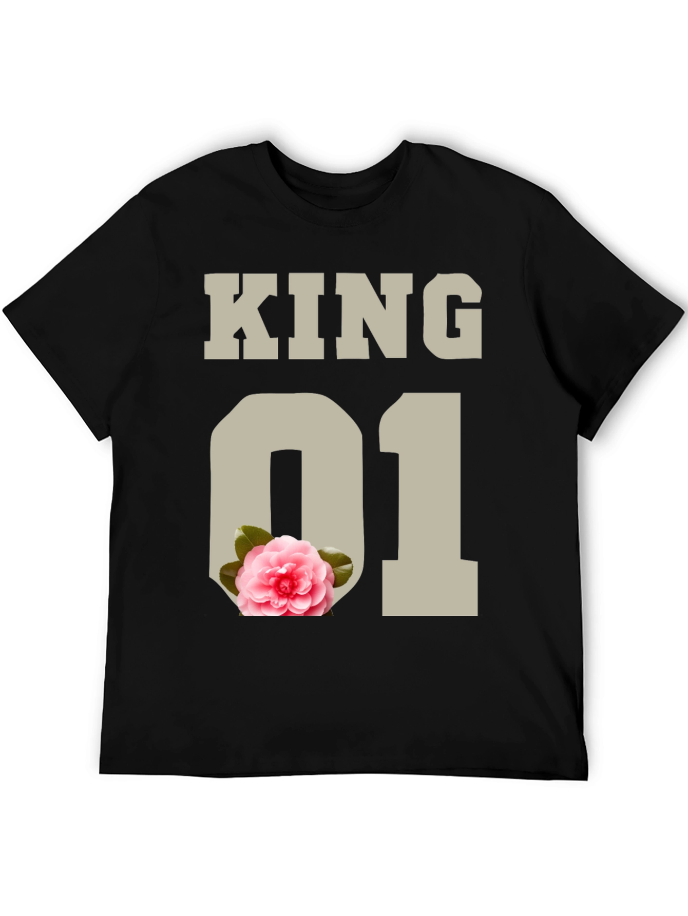 Black King 01 Floral Graphic Tee view 5