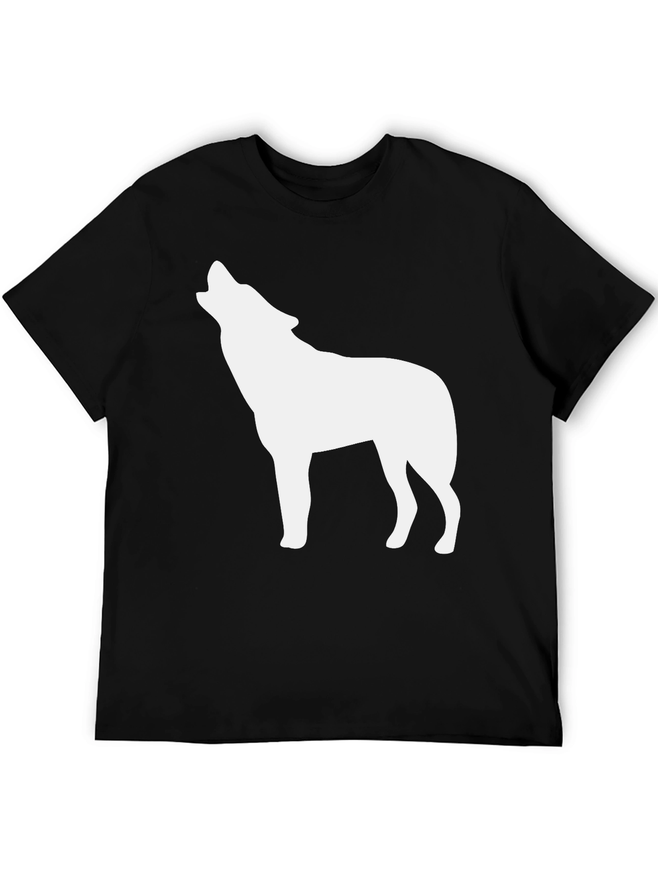 Black Black Wolf Silhouette T-Shirt view 5