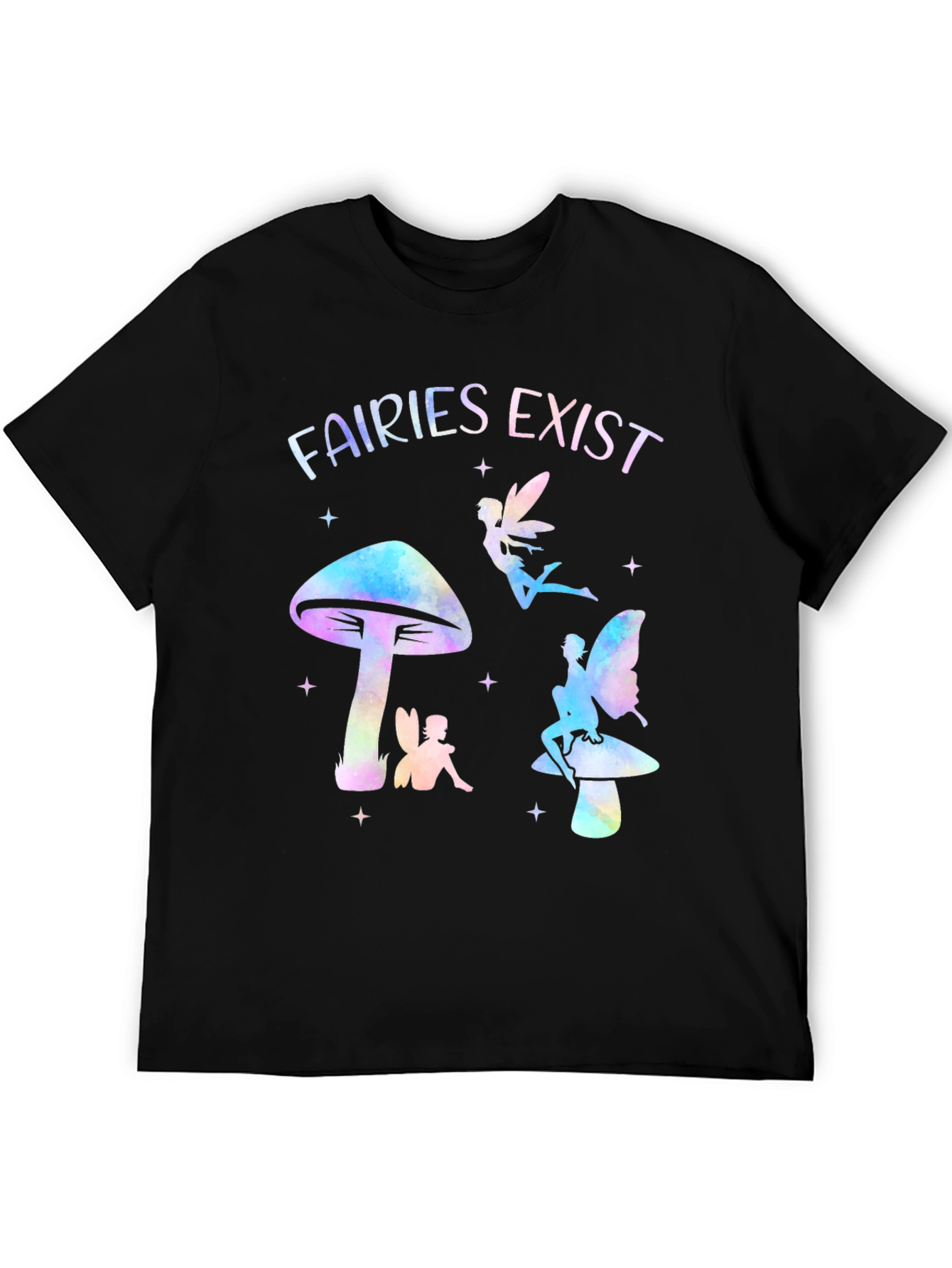 Fairies Exist Graphic Tee - Magical Mushroom Design - 5