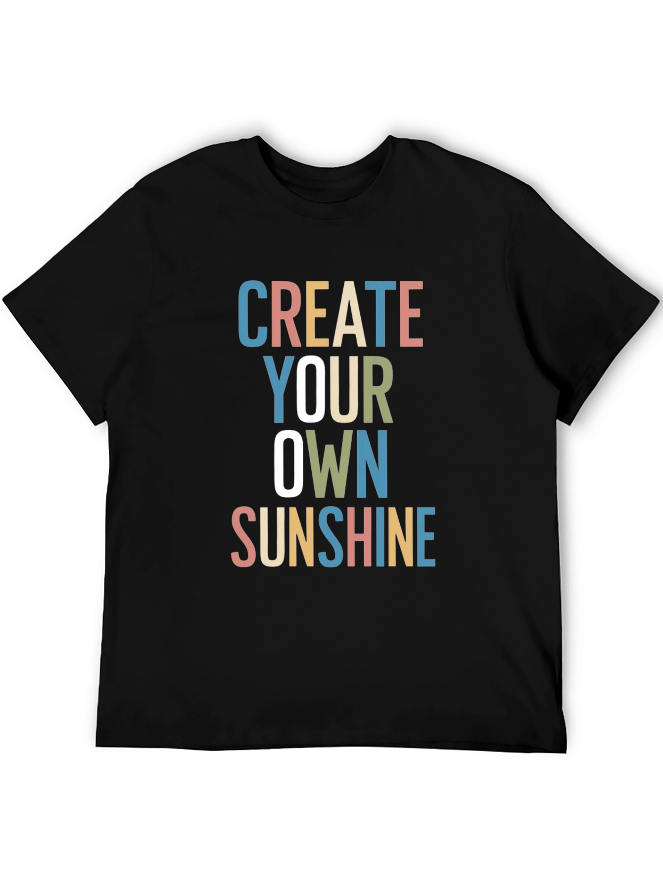 Black Create Your Own Sunshine Graphic Tee view 5