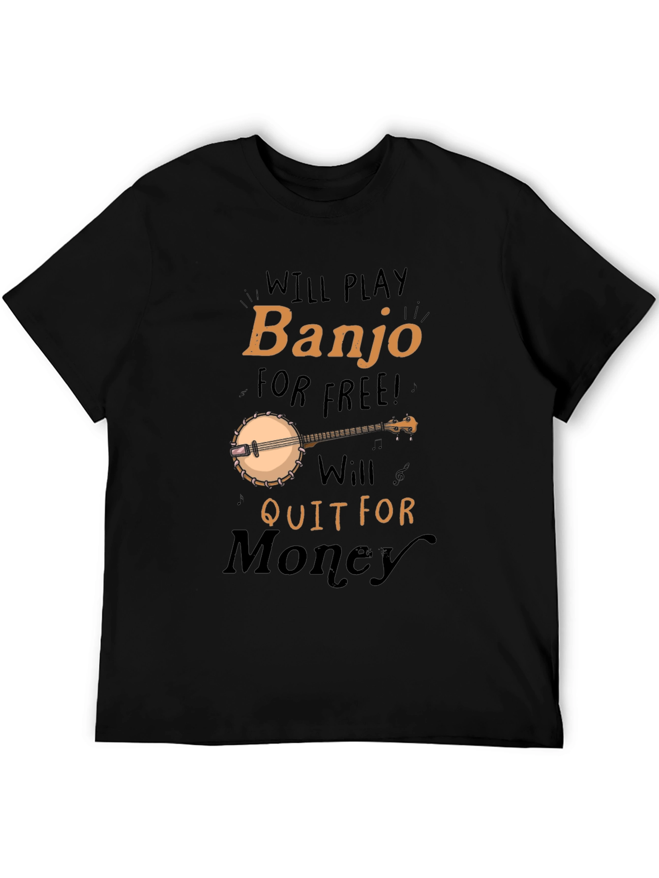 Black Will Play Banjo for Free T-Shirt view 5