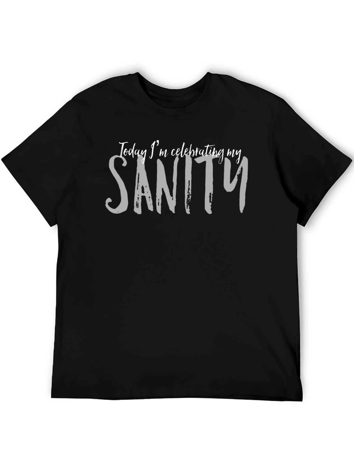 Black Celebrating Sanity Graphic Tee view 5