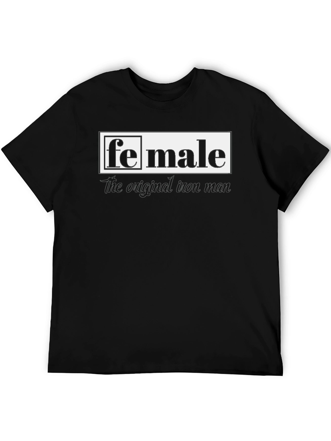 Black Female/Male Graphic T-Shirt view 5