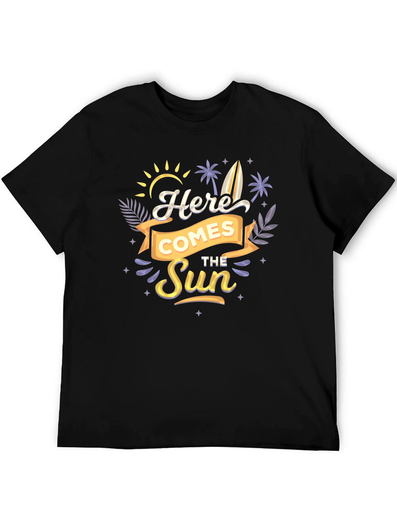 Black Here Comes The Sun Graphic Tee view 5