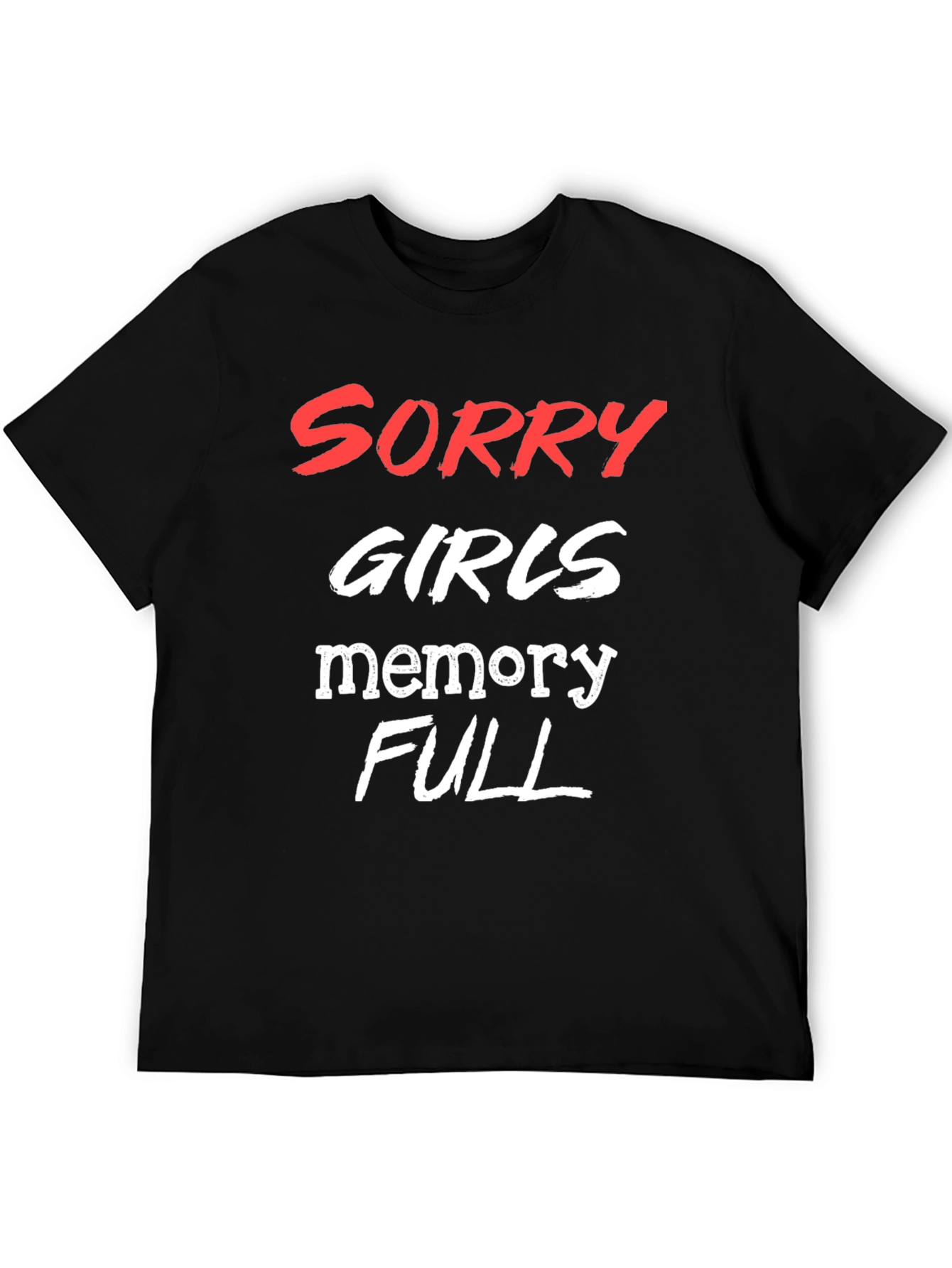 Black Funny Men's Memory Full Graphic Tee view 5